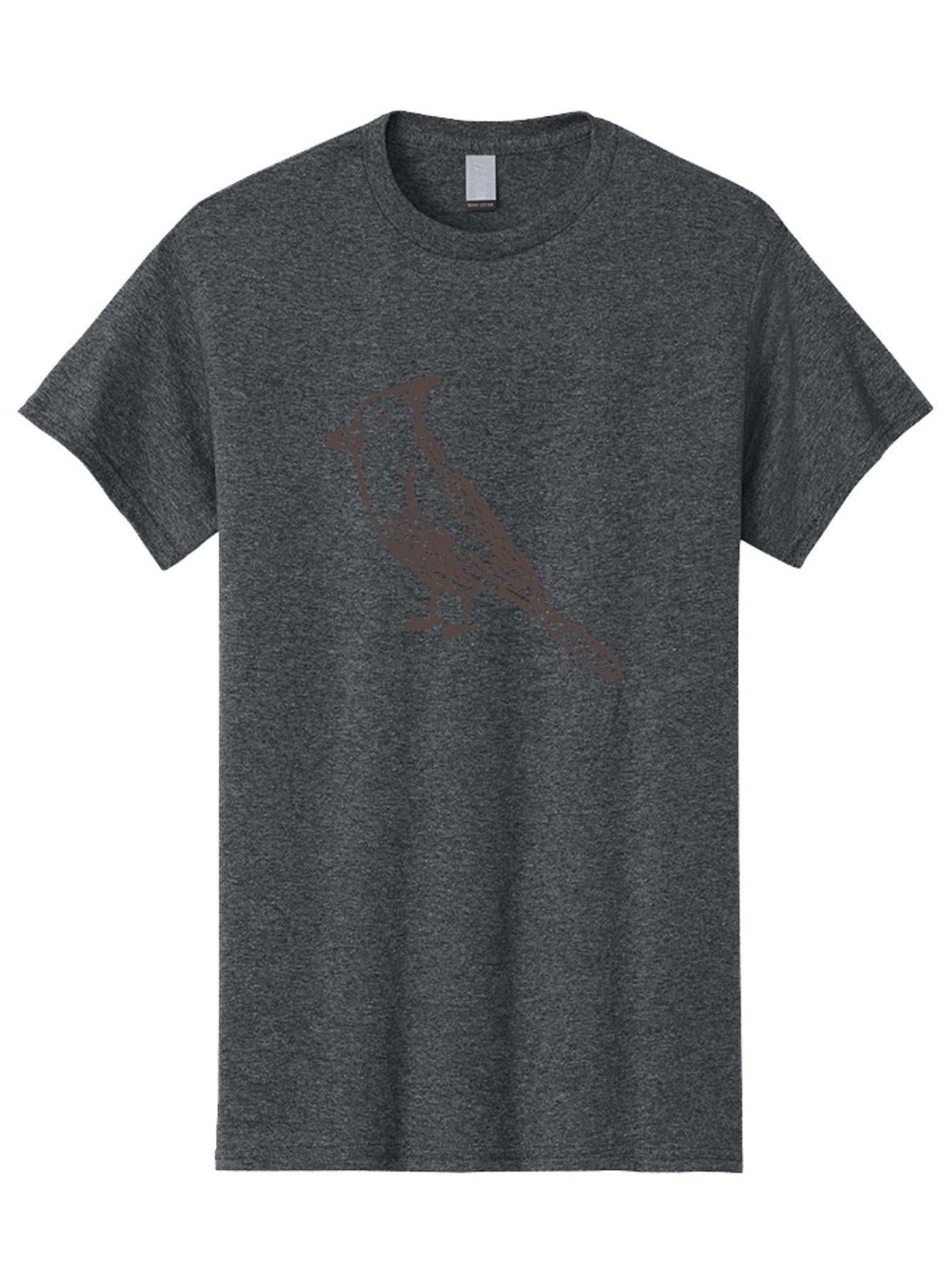 Black-Bird Men'S Graphic Tee, 100% Cotton, Comfortable Casual Summer Wear, Machine Washable, Simple Line Drawing, Bird Silhouette, Wildlife Art, Minimalist Design, Feathered Friend, Songbird -  Aaa758 14