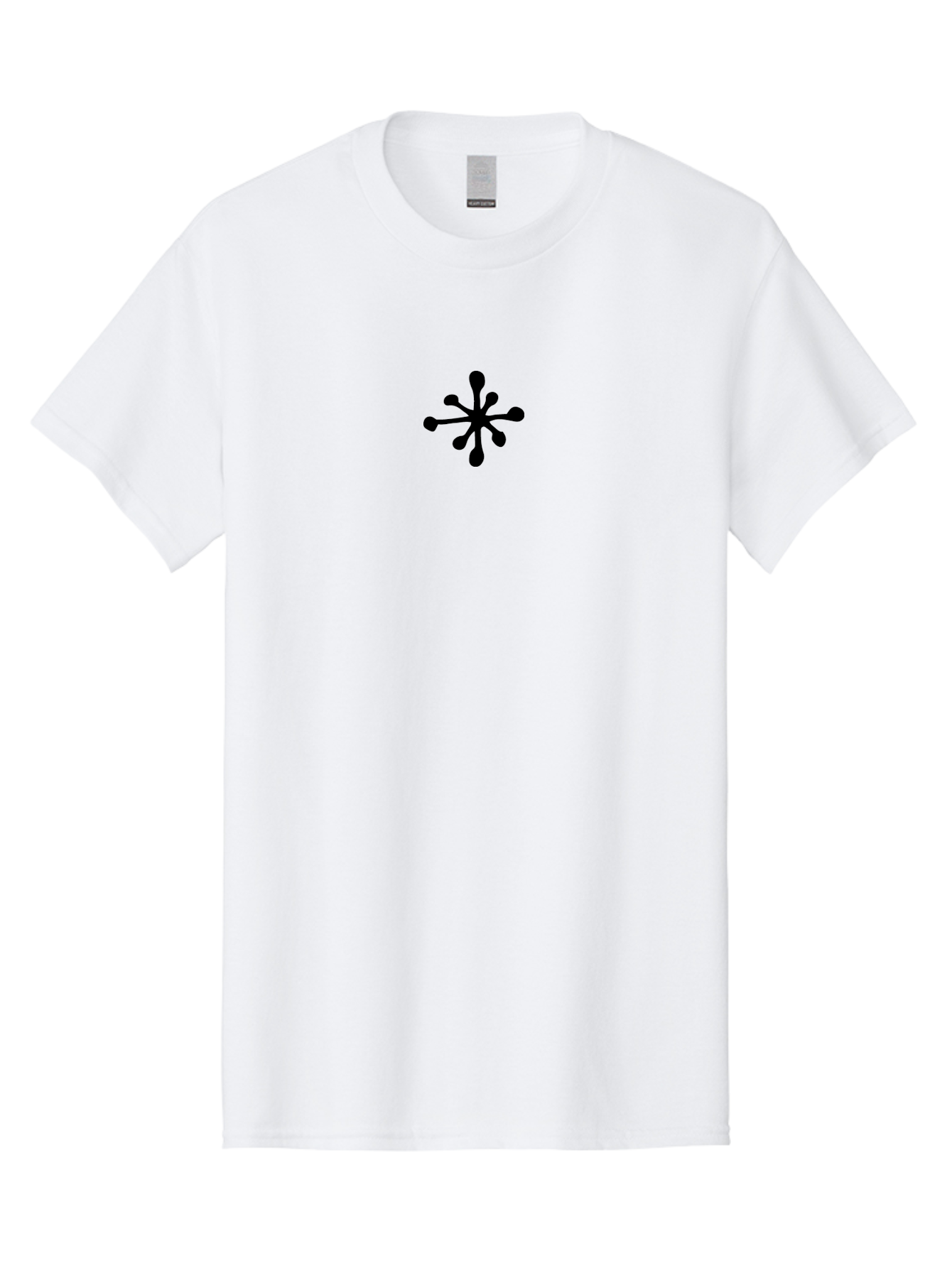 Black-Ink-Splatter Men'S Graphic Tee, 100% Cotton, Comfortable Casual Summer Wear, Machine Washable, Black Splat, Abstract Design, Modern Art, Splattered Shape, Creative Symbol, Graphic Element, Dynamic Pattern, Artistic Expression -  Aaa760 29