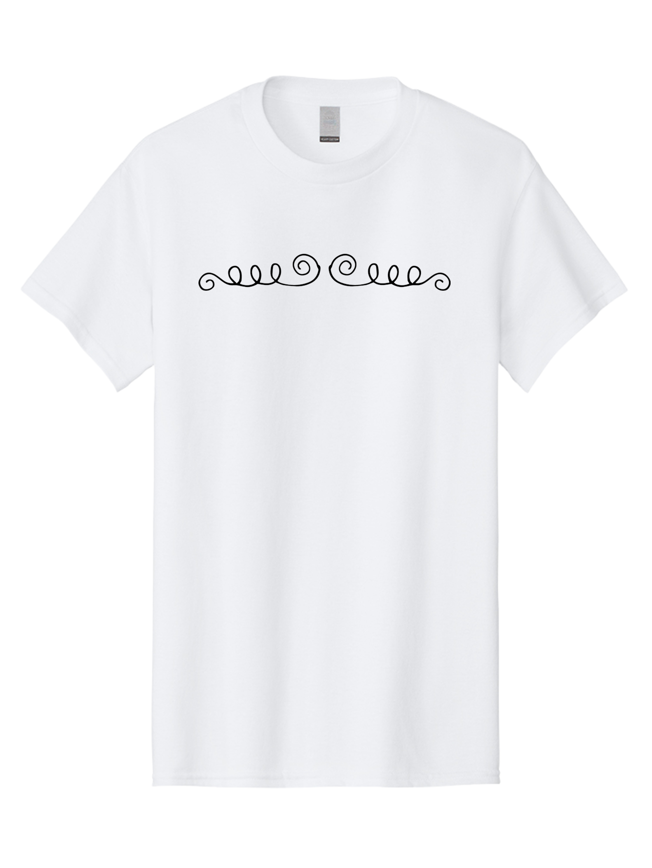 Black-Swirls Men'S Graphic Tee, 100% Cotton, Comfortable Casual Summer Wear, Machine Washable, Swirling Lines, Abstract Art, Minimalist Design, Elegant Typography, Decorative Elements, Simple Shapes, Artistic Expression -  Aaa765 29