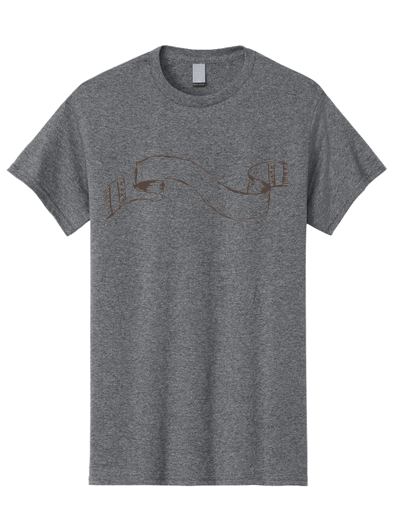 Blank-Ribbon-Banner Men'S Graphic Tee, 100% Cotton, Comfortable Casual Summer Wear, Machine Washable, Ribbon Banner, Graphic Design Element, Decorative Curve, Flowing Ribbon, Elegant Design, Creative Graphics, Illustration Art, -  Aaa768 9