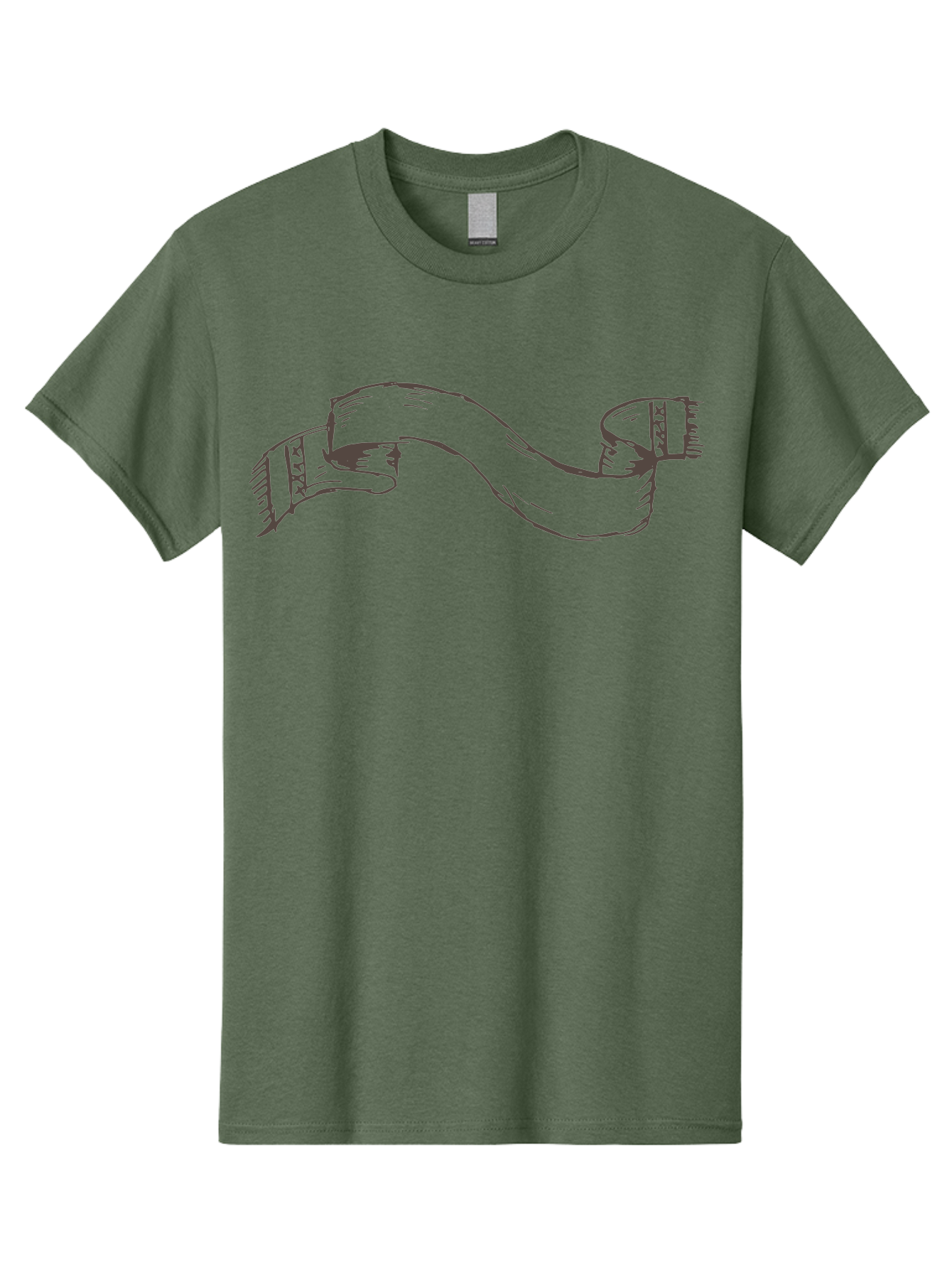 Blank-Ribbon-Banner Men'S Graphic Tee, 100% Cotton, Comfortable Casual Summer Wear, Machine Washable, Ribbon Banner, Graphic Design Element, Decorative Curve, Flowing Ribbon, Elegant Design, Creative Graphics, Illustration Art, -  Aaa768 15