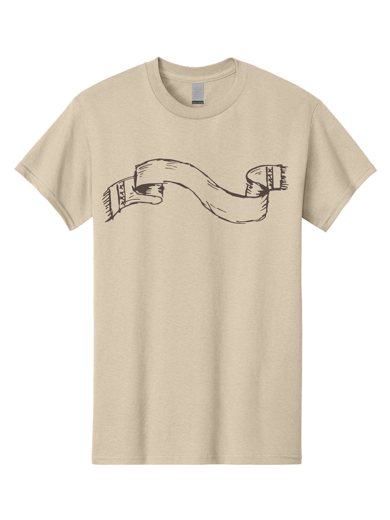 Blank-Ribbon-Banner Men'S Graphic Tee, 100% Cotton, Comfortable Casual Summer Wear, Machine Washable, Ribbon Banner, Graphic Design Element, Decorative Curve, Flowing Ribbon, Elegant Design, Creative Graphics, Illustration Art, -  Aaa768 10