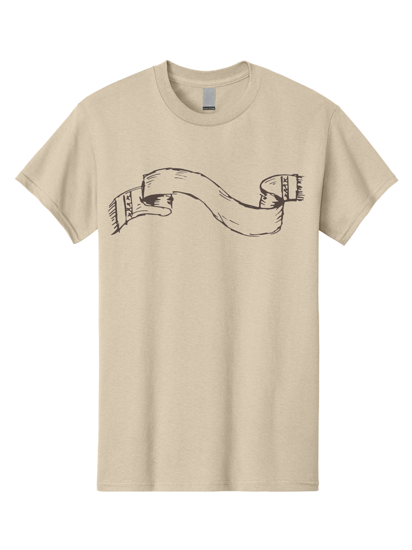 Blank-Ribbon-Banner Men'S Graphic Tee, 100% Cotton, Comfortable Casual Summer Wear, Machine Washable, Ribbon Banner, Graphic Design Element, Decorative Curve, Flowing Ribbon, Elegant Design, Creative Graphics, Illustration Art, -  Aaa768 27