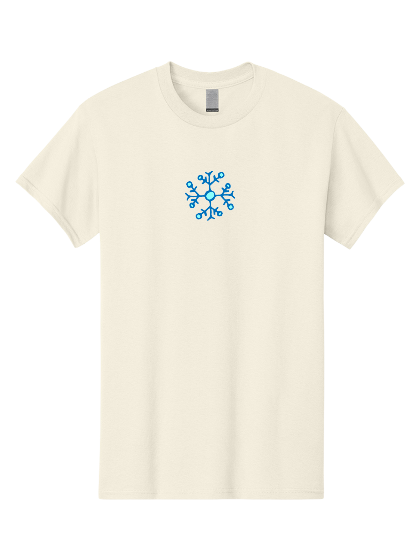 Blue-Snowflake Men'S Graphic Tee, 100% Cotton, Comfortable Casual Summer Wear, Machine Washable, Blue Snowflake, Winter Wonderland, Frosty Design, Icy Pattern, Delicate Flakes, Snow Crystal, Seasonal Decoration, Frozen Beauty, Winter Theme -  Aaa769 13