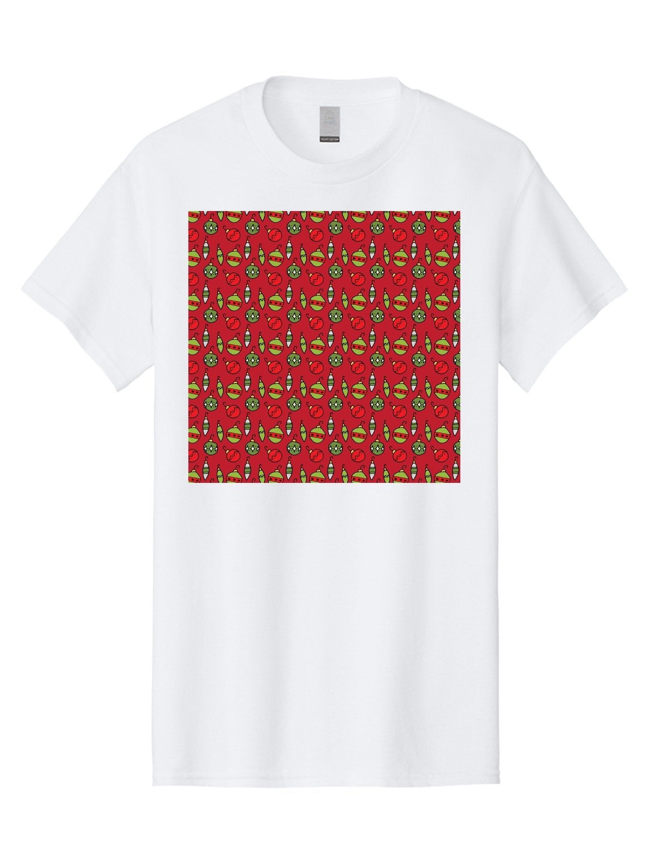 Bombs-Pattern Men'S Graphic Tee, 100% Cotton, Comfortable Casual Summer Wear, Machine Washable, Bombs And Emoji, Cartoon Graphics, War Symbols, Red Background, Green And Red Colors, Cute Illustrations, Funny Patterns, Danger Signs, -  Aaa770 13