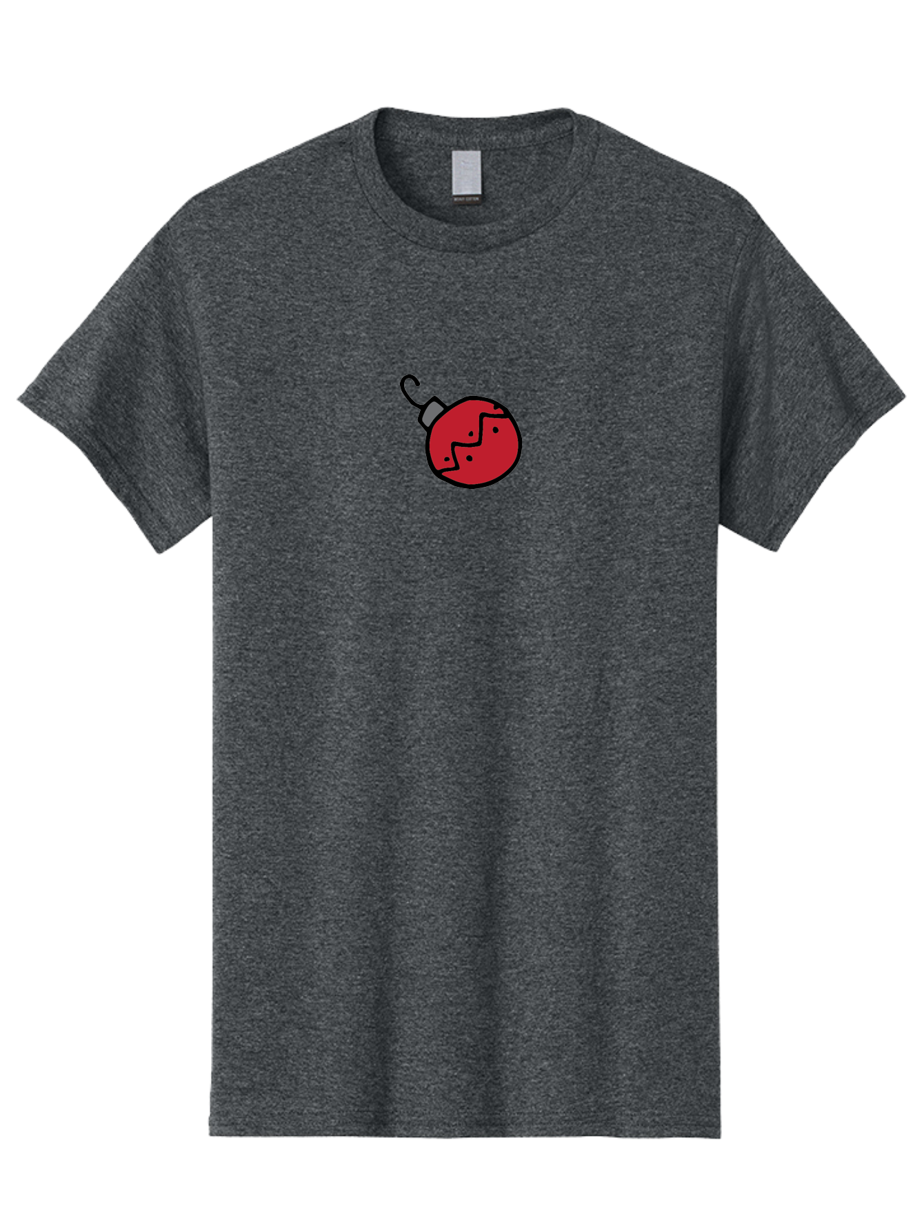 Broken-Red-Bauble Men'S Graphic Tee, 100% Cotton, Comfortable Casual Summer Wear, Machine Washable, Broken Christmas Ornament, Red Bauble, Shattered Decoration, Festive Fragility, Holiday Decor, Cracked Glass, Black Outline -  Aaa773 7