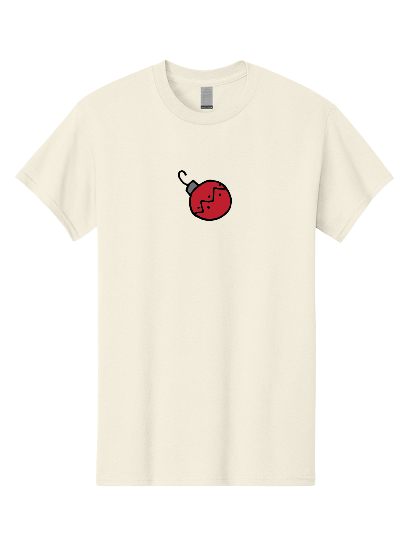 Broken-Red-Bauble Men'S Graphic Tee, 100% Cotton, Comfortable Casual Summer Wear, Machine Washable, Broken Christmas Ornament, Red Bauble, Shattered Decoration, Festive Fragility, Holiday Decor, Cracked Glass, Black Outline -  Aaa773 17