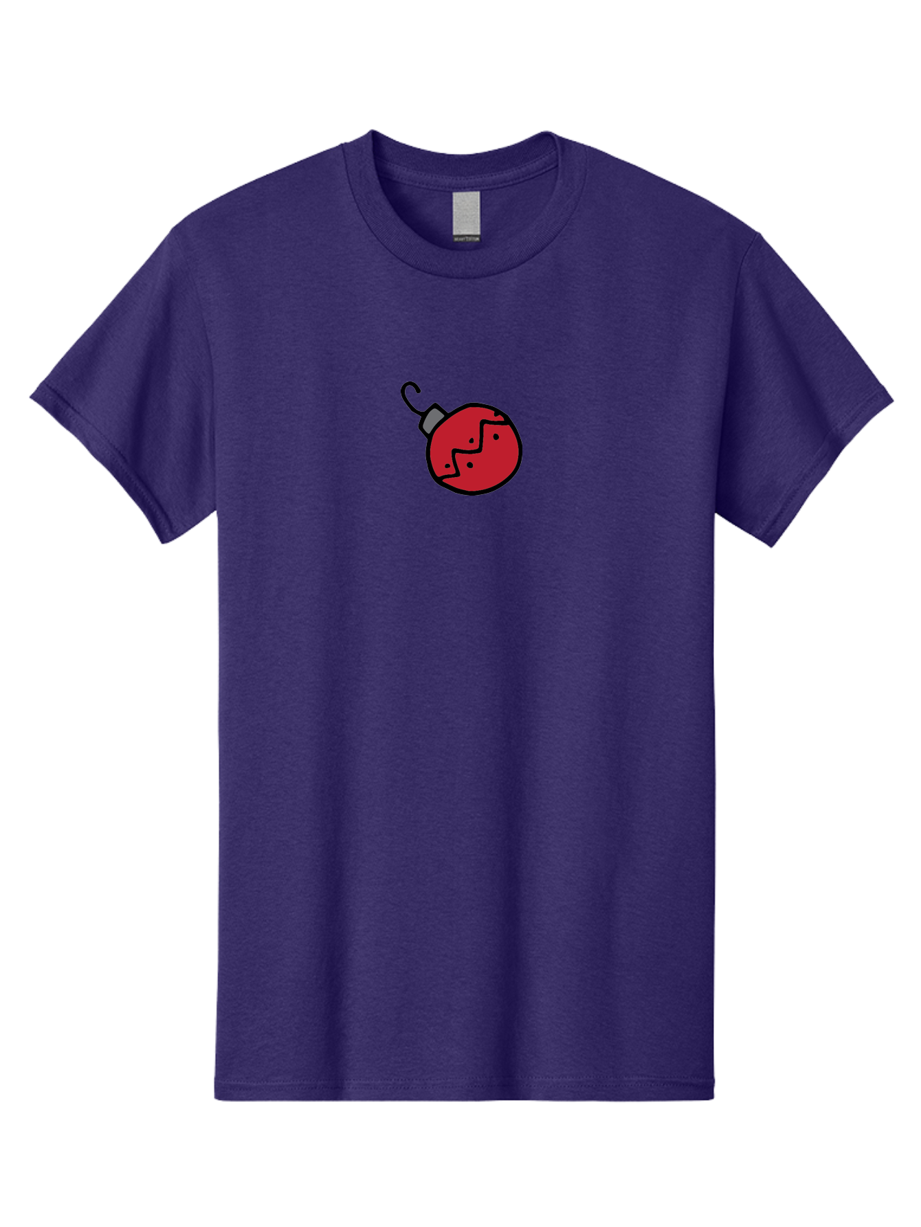 Broken-Red-Bauble Men'S Graphic Tee, 100% Cotton, Comfortable Casual Summer Wear, Machine Washable, Broken Christmas Ornament, Red Bauble, Shattered Decoration, Festive Fragility, Holiday Decor, Cracked Glass, Black Outline -  Aaa773 21