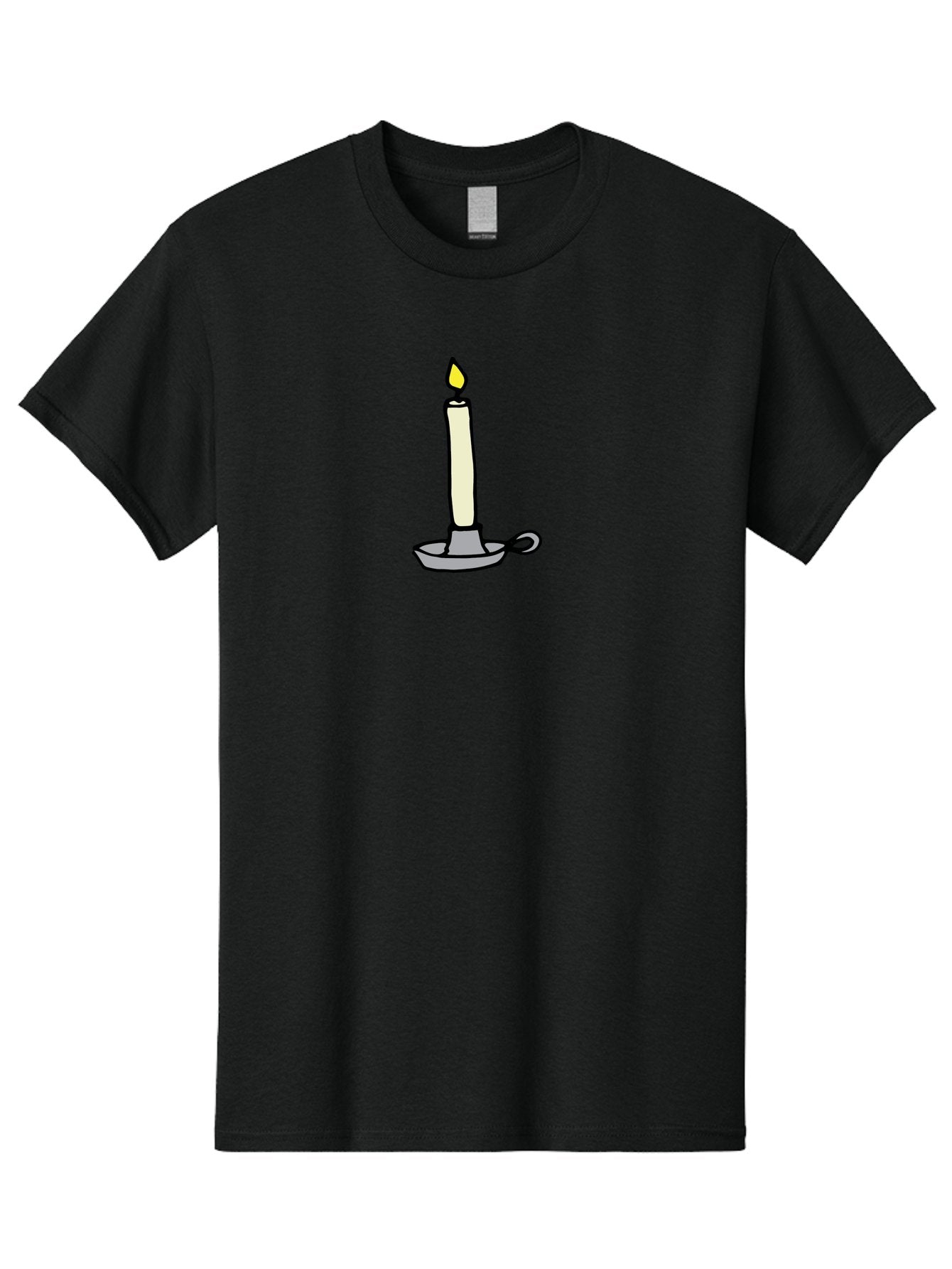 Candle-2 Men'S Graphic Tee, 100% Cotton, Comfortable Casual Summer Wear, Machine Washable, Lit Candle, Candle Holder, Warm Lighting, Relaxing Ambiance, Peaceful Atmosphere, Soft Glow, Serene Moment, Ambiance, Candlelight, Relaxation, -  Aaa775 4