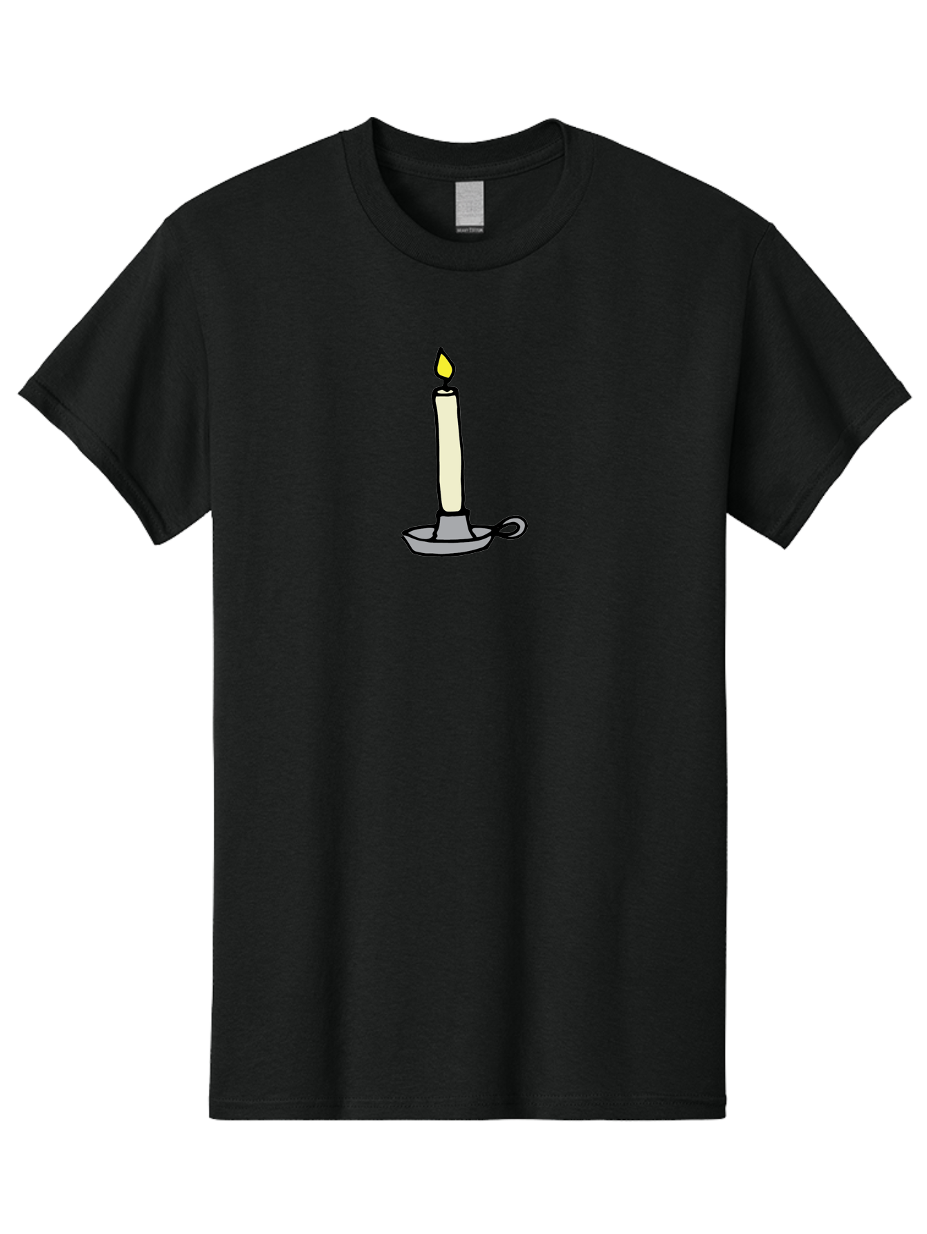 Candle-2 Men'S Graphic Tee, 100% Cotton, Comfortable Casual Summer Wear, Machine Washable, Lit Candle, Candle Holder, Warm Lighting, Relaxing Ambiance, Peaceful Atmosphere, Soft Glow, Serene Moment, Ambiance, Candlelight, Relaxation, -  Aaa775