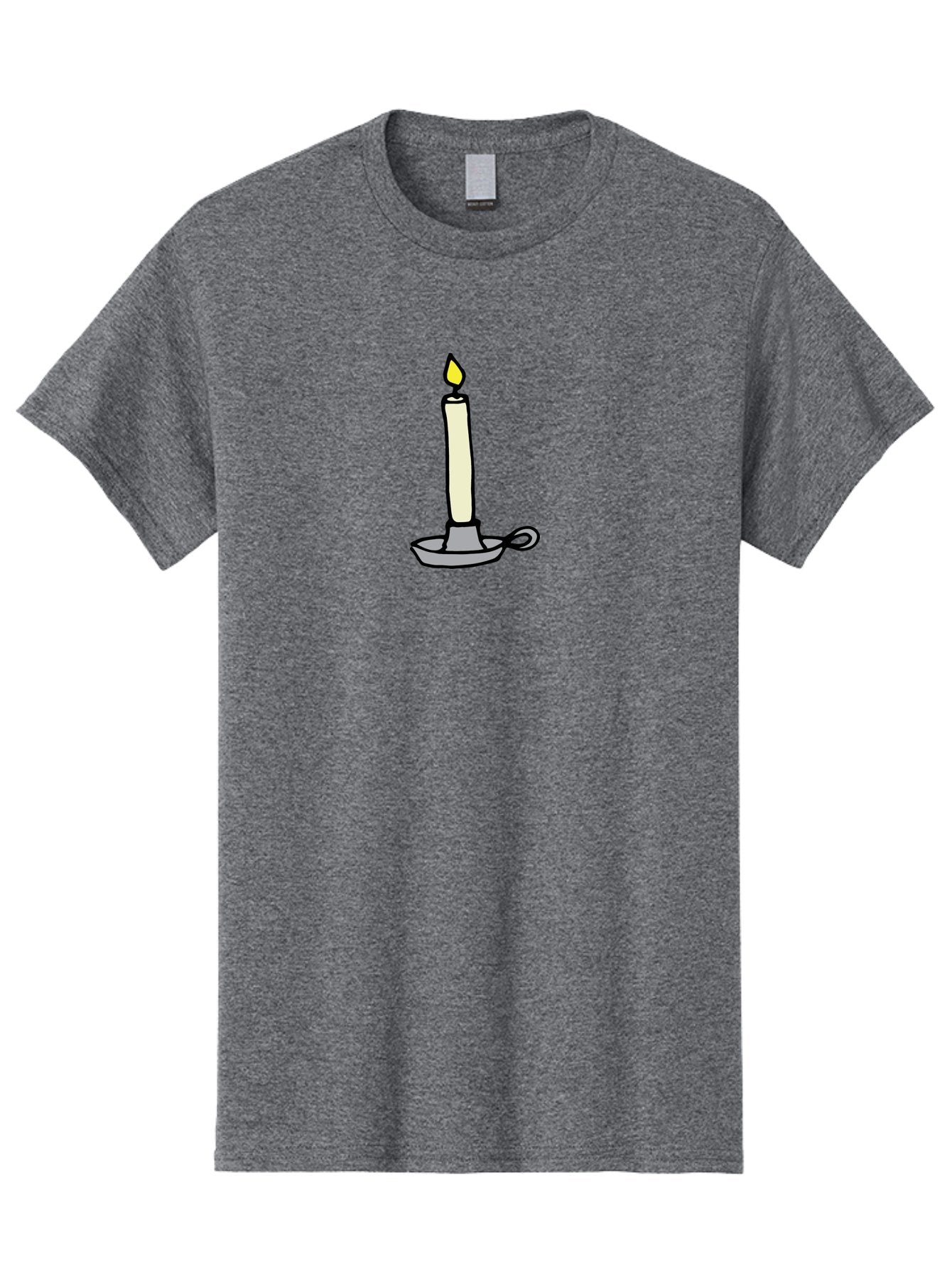 Candle-2 Men'S Graphic Tee, 100% Cotton, Comfortable Casual Summer Wear, Machine Washable, Lit Candle, Candle Holder, Warm Lighting, Relaxing Ambiance, Peaceful Atmosphere, Soft Glow, Serene Moment, Ambiance, Candlelight, Relaxation, -  Aaa775 3