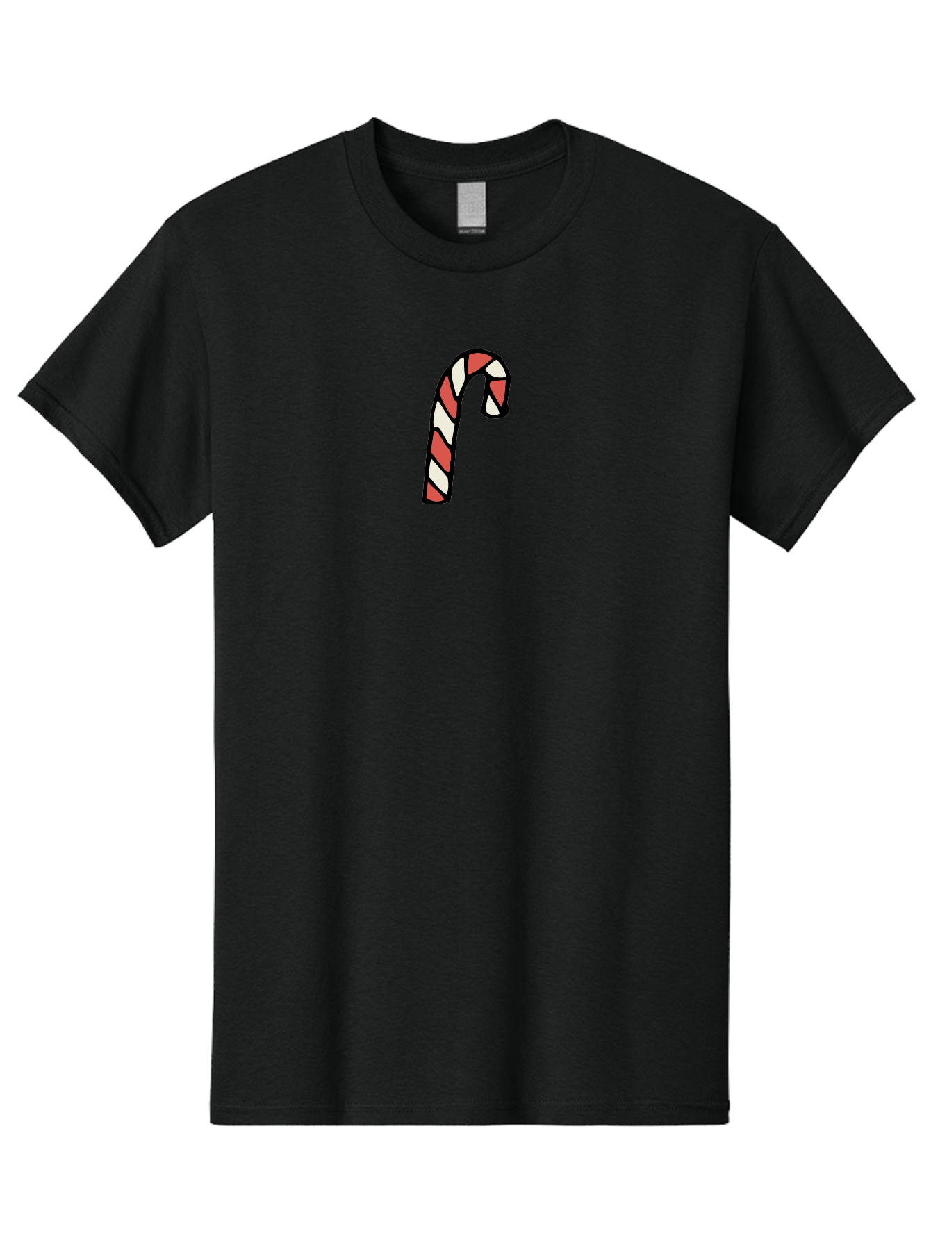 Candy-Cane-1 Men'S Graphic Tee, 100% Cotton, Comfortable Casual Summer Wear, Machine Washable, Candy Cane, Red And White Stripes, Festive Holiday Treat, Christmas Symbol, Sweet Candy, Winter Wonderland, Holiday Cheer, Peppermint Flavor -  Aaa779