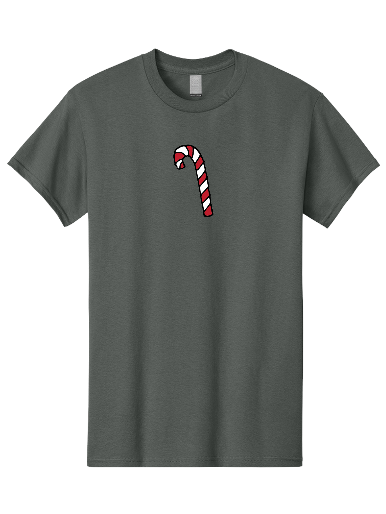 Candy-Cane-2 Men'S Graphic Tee, 100% Cotton, Comfortable Casual Summer Wear, Machine Washable, Striped Candy Cane, Holiday Treat, Festive Decoration, Christmas Symbol, Red And White Stripes, Sweet Delight, Seasonal Charm -  Aaa780