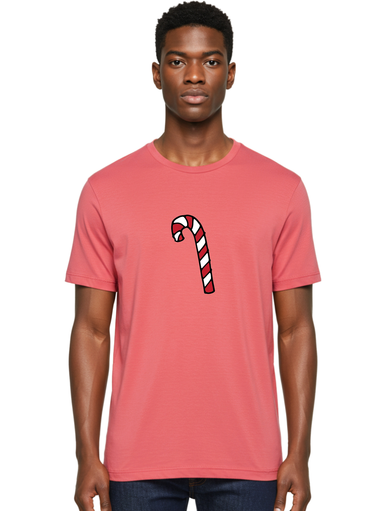 Candy-Cane-2 Men'S Graphic Tee, 100% Cotton, Comfortable Casual Summer Wear, Machine Washable, Striped Candy Cane, Holiday Treat, Festive Decoration, Christmas Symbol, Red And White Stripes, Sweet Delight, Seasonal Charm -  Aaa780 8