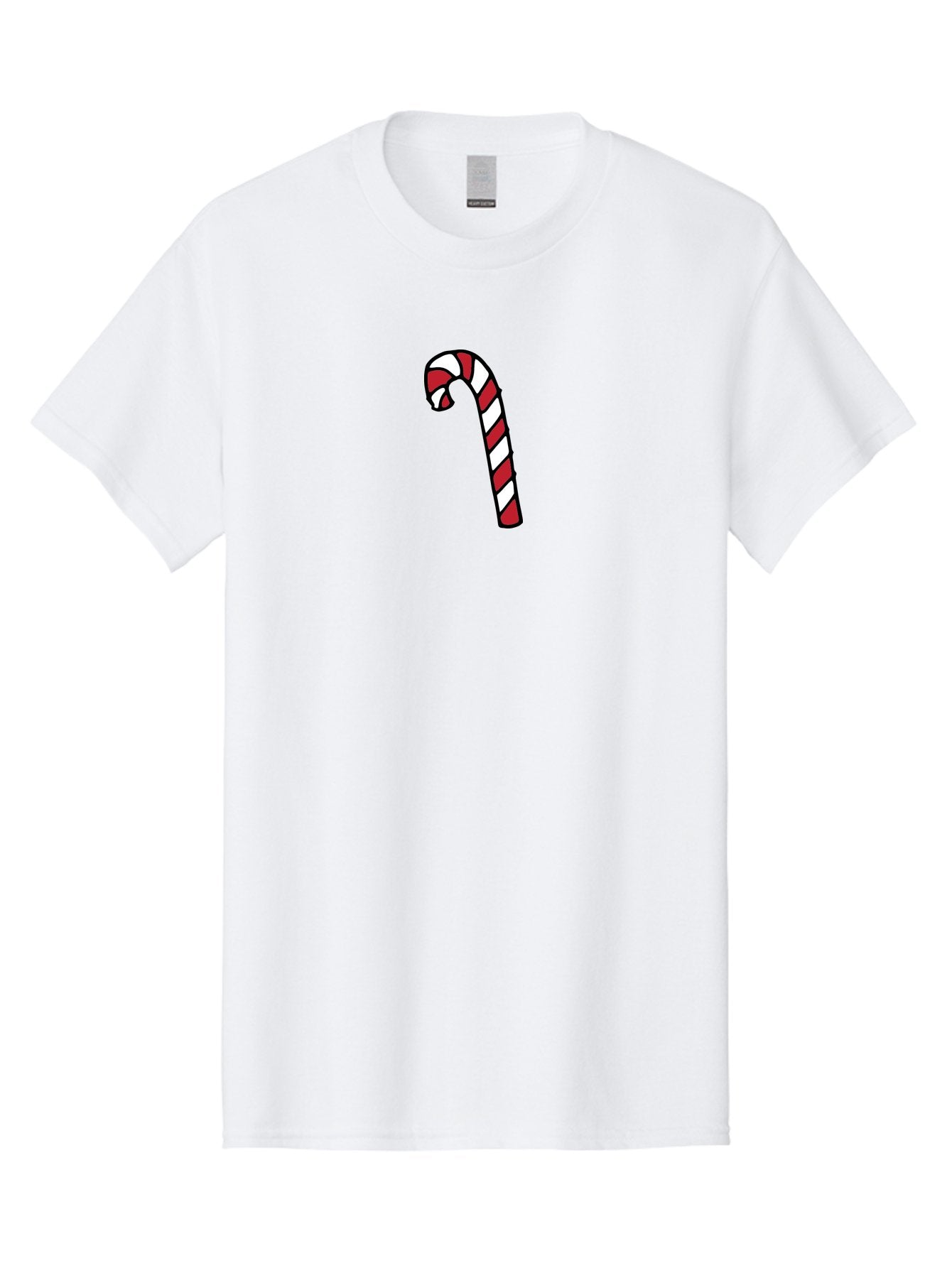 Candy-Cane-2 Men'S Graphic Tee, 100% Cotton, Comfortable Casual Summer Wear, Machine Washable, Striped Candy Cane, Holiday Treat, Festive Decoration, Christmas Symbol, Red And White Stripes, Sweet Delight, Seasonal Charm -  Aaa780