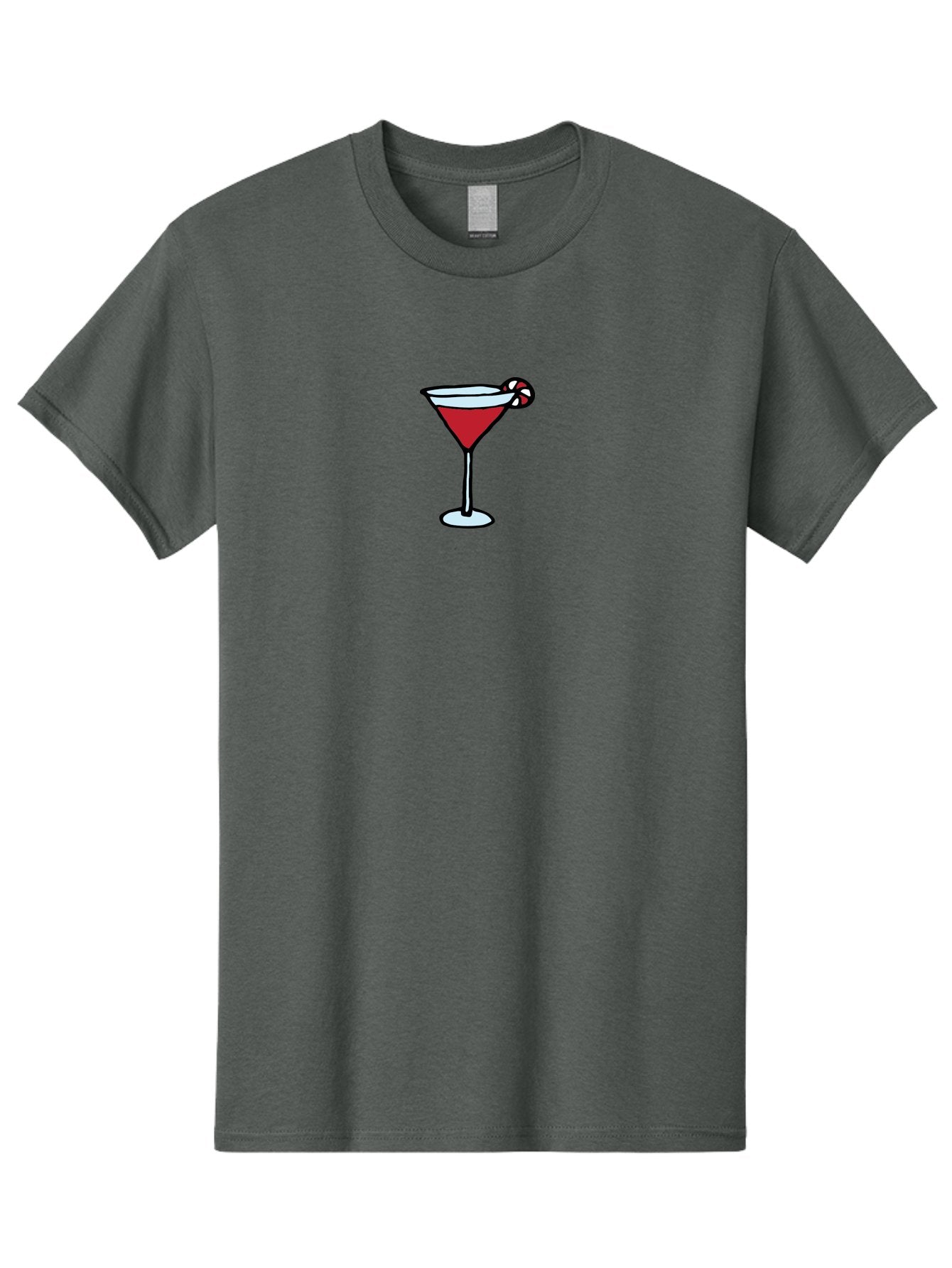 Candy-Cane-Martini-1 Men'S Graphic Tee, 100% Cotton, Comfortable Casual Summer Wear, Machine Washable, Red Martini, Candy Cane Garnish, Festive Cocktail, Holiday Drink, Sweet Treat, Christmas Party, Cocktail Hour -  Aaa781 14