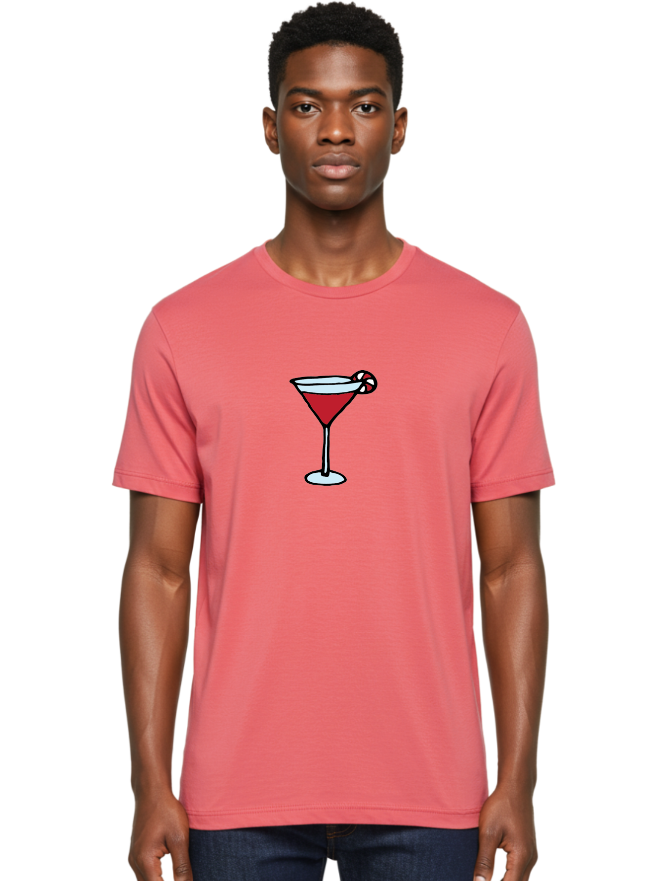 Candy-Cane-Martini-1 Men'S Graphic Tee, 100% Cotton, Comfortable Casual Summer Wear, Machine Washable, Red Martini, Candy Cane Garnish, Festive Cocktail, Holiday Drink, Sweet Treat, Christmas Party, Cocktail Hour -  Aaa781 18