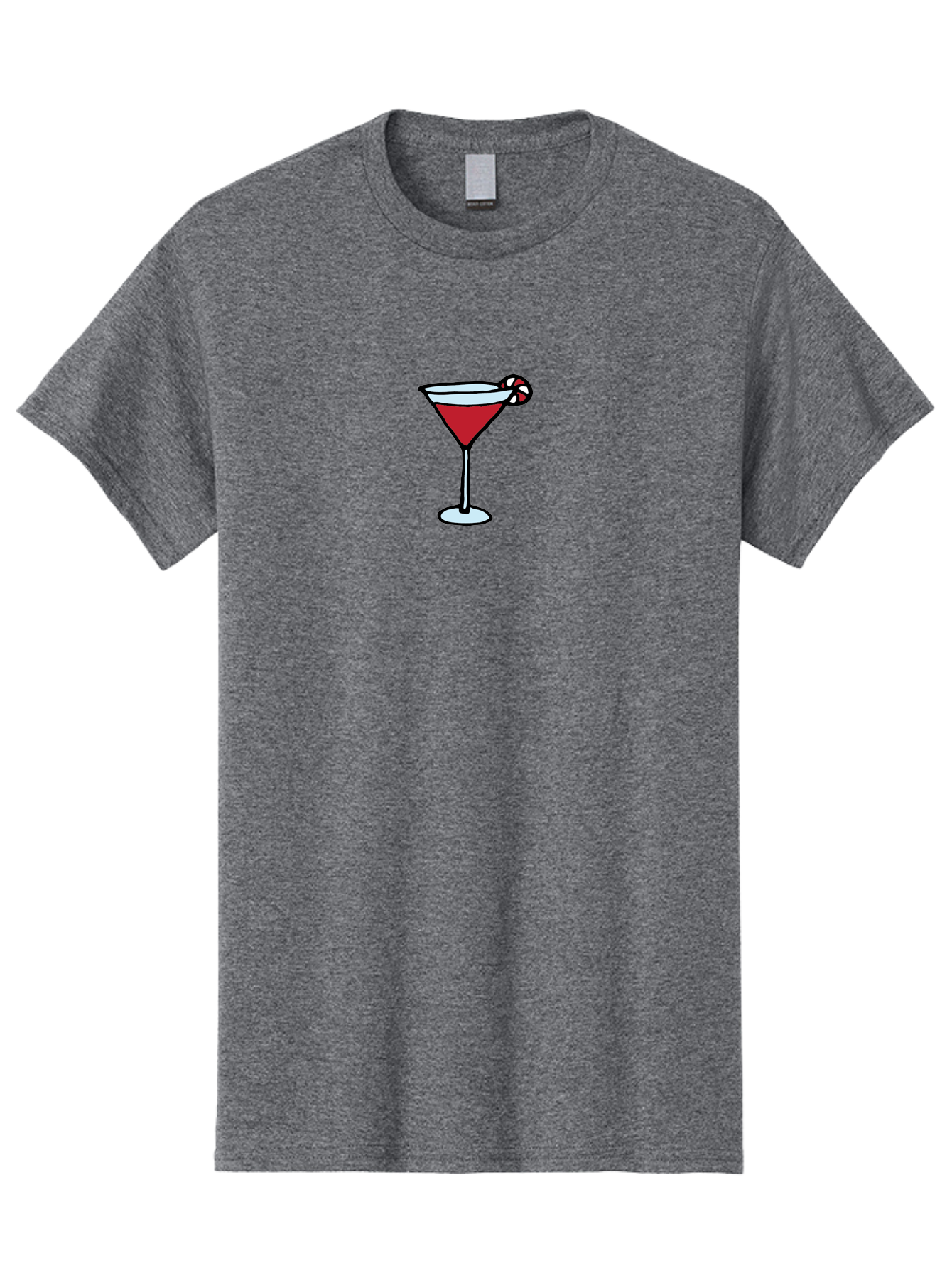 Candy-Cane-Martini-1 Men'S Graphic Tee, 100% Cotton, Comfortable Casual Summer Wear, Machine Washable, Red Martini, Candy Cane Garnish, Festive Cocktail, Holiday Drink, Sweet Treat, Christmas Party, Cocktail Hour -  Aaa781 7