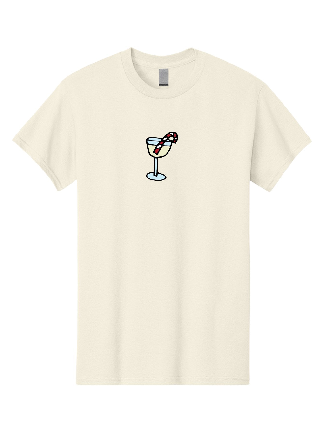 Candy-Cane-Martini-2 Men'S Graphic Tee, 100% Cotton, Comfortable Casual Summer Wear, Machine Washable, Candy Cane Martini, Festive Drink, Holiday Cocktail, Christmas Treat, Sweet Indulgence, Peppermint Delight, Winter Wonderland -  Aaa782