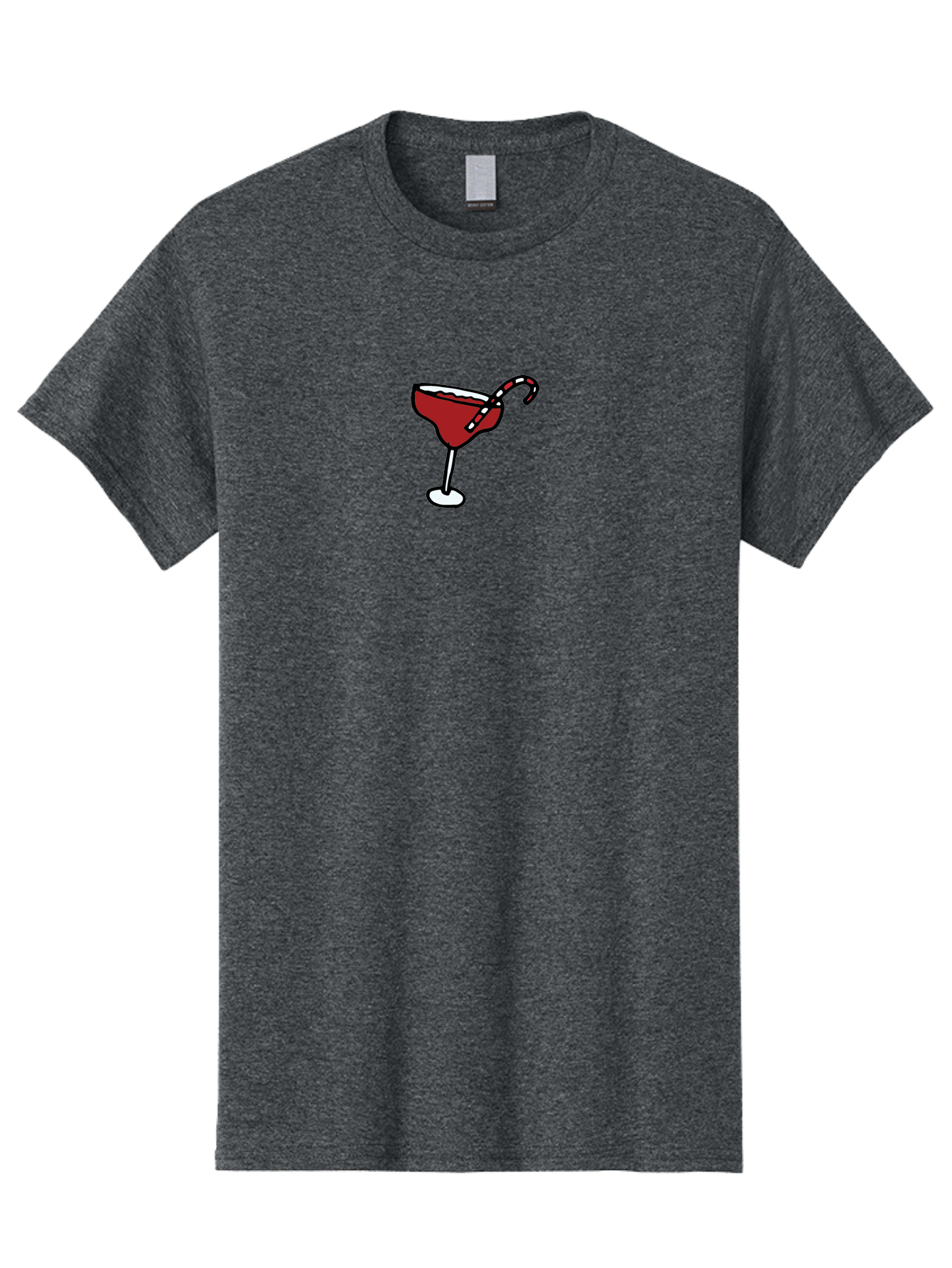 Candy-Cane-Martini Men'S Graphic Tee, 100% Cotton, Comfortable Casual Summer Wear, Machine Washable, Martini Glass, Red Cocktail, Candy Cane Garnish, Festive Drink, Holiday Party, Sweet Treat, Christmas Cocktail -  Aaa783 11