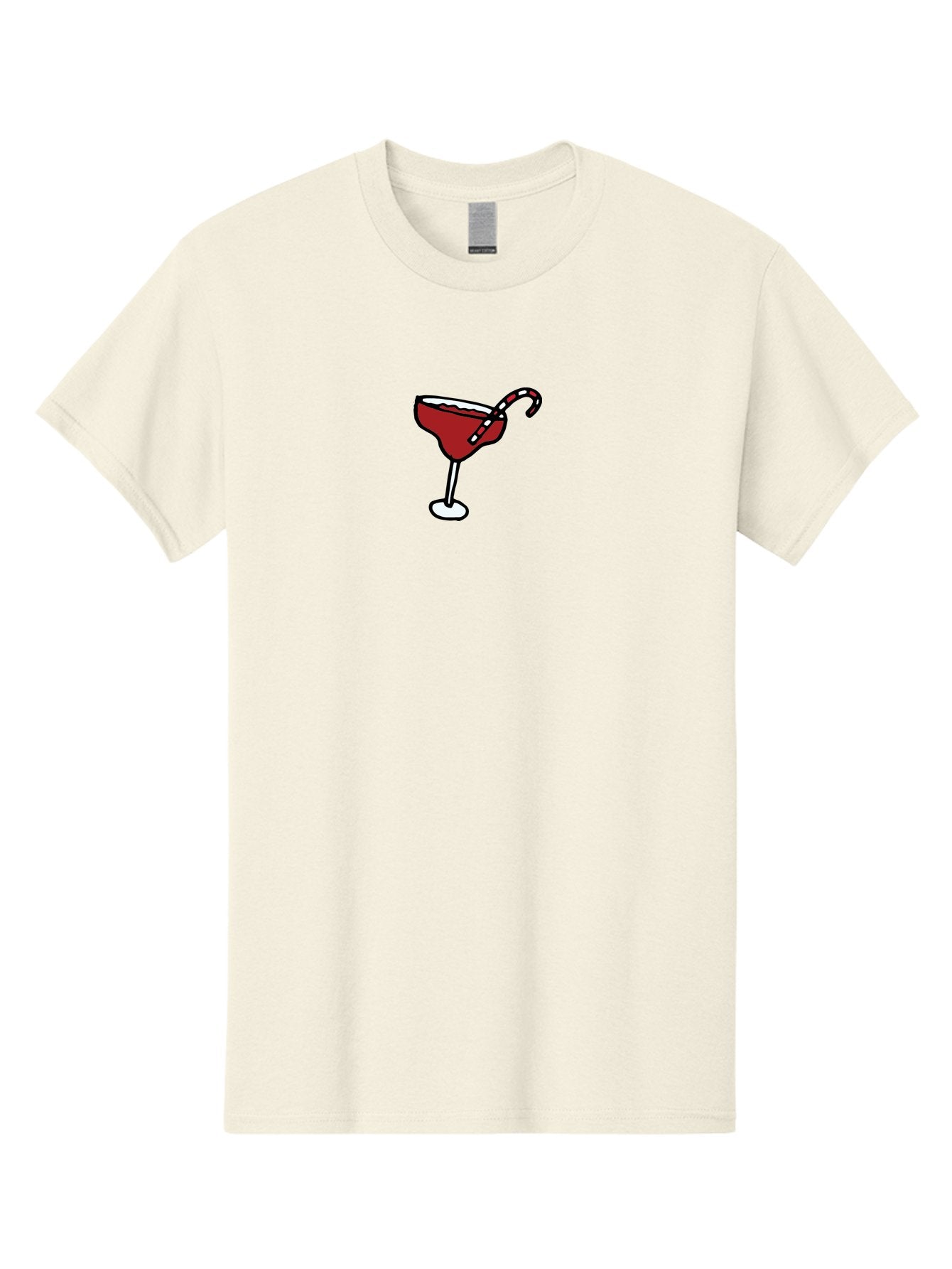Candy-Cane-Martini Men'S Graphic Tee, 100% Cotton, Comfortable Casual Summer Wear, Machine Washable, Martini Glass, Red Cocktail, Candy Cane Garnish, Festive Drink, Holiday Party, Sweet Treat, Christmas Cocktail -  Aaa783 10