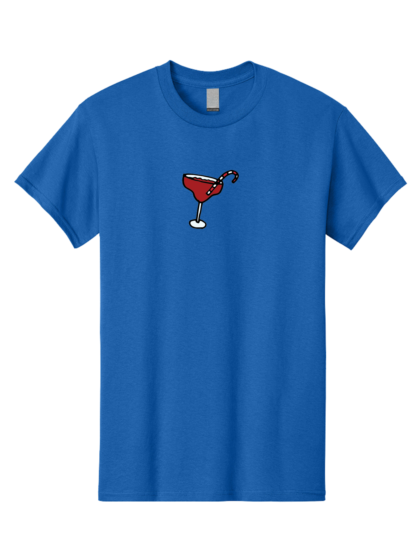 Candy-Cane-Martini Men'S Graphic Tee, 100% Cotton, Comfortable Casual Summer Wear, Machine Washable, Martini Glass, Red Cocktail, Candy Cane Garnish, Festive Drink, Holiday Party, Sweet Treat, Christmas Cocktail -  Aaa783 23