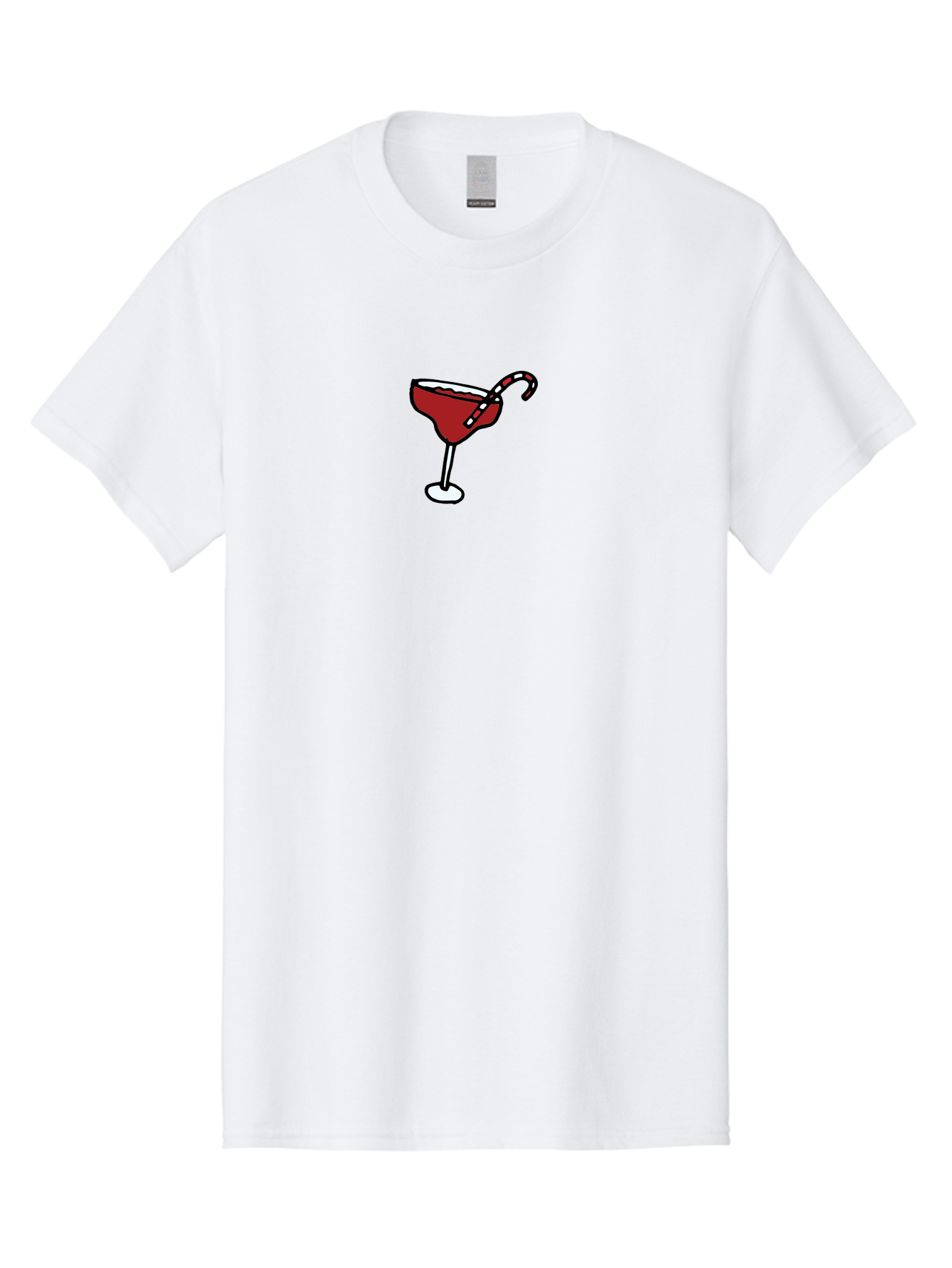 Candy-Cane-Martini Men'S Graphic Tee, 100% Cotton, Comfortable Casual Summer Wear, Machine Washable, Martini Glass, Red Cocktail, Candy Cane Garnish, Festive Drink, Holiday Party, Sweet Treat, Christmas Cocktail -  Aaa783 19