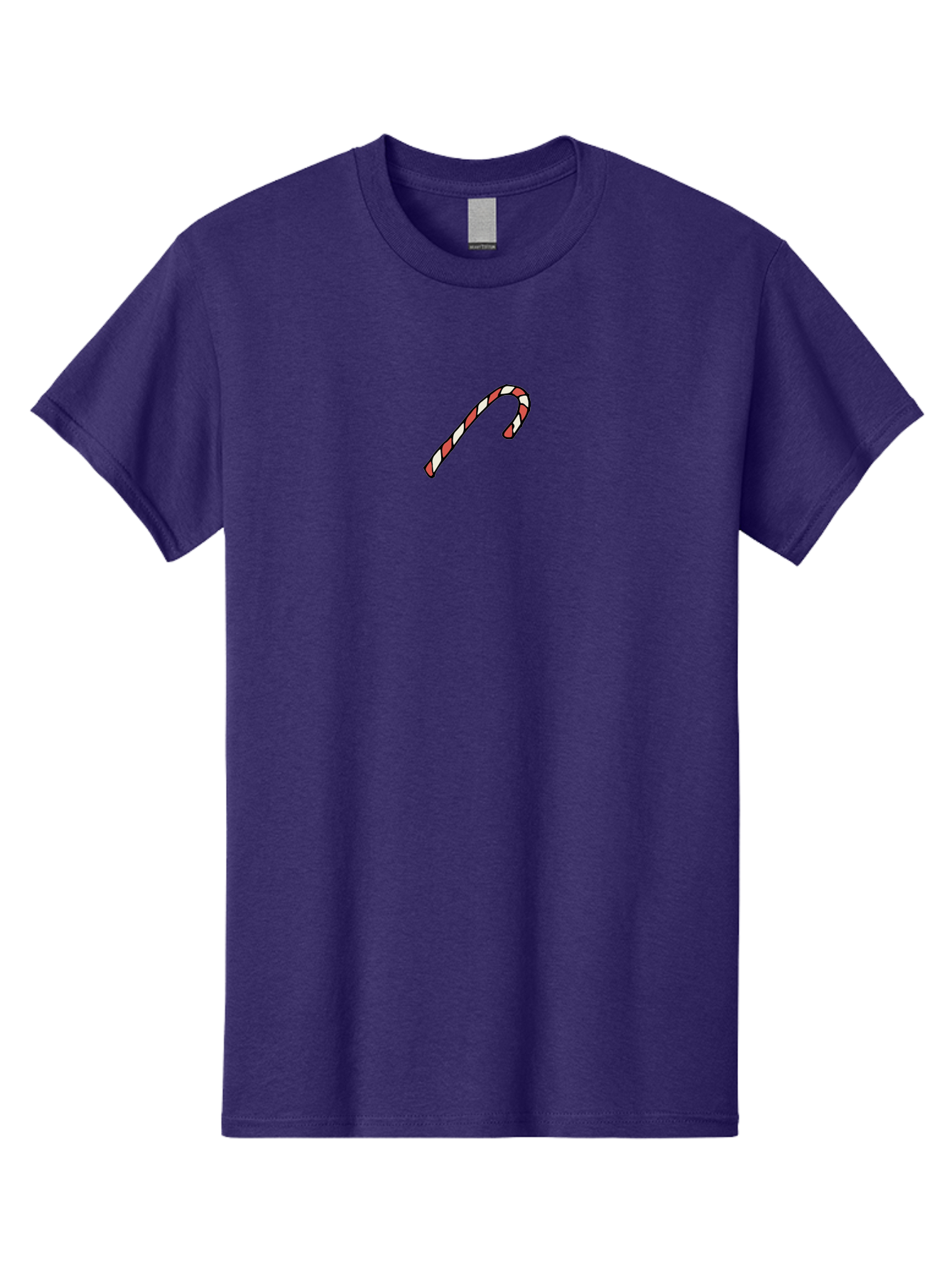 Candy-Cane Men'S Graphic Tee, 100% Cotton, Comfortable Casual Summer Wear, Machine Washable, Candy Cane, Red And White Stripes, Festive Treat, Holiday Season, Christmas Symbol, Sweet Indulgence, Peppermint Flavor -  Aaa785 21