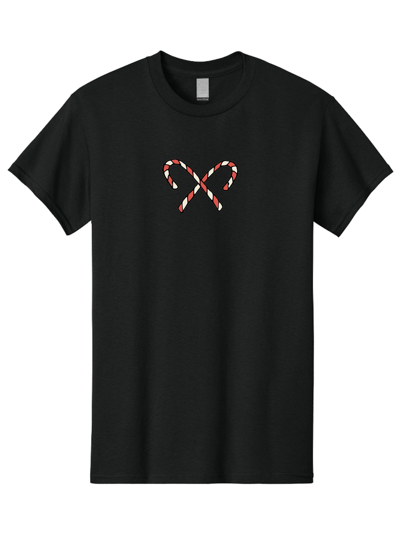 Candy-Canes-Xx Men'S Graphic Tee, 100% Cotton, Comfortable Casual Summer Wear, Machine Washable, Candy Canes, Holiday Treats, Festive Decorations, Christmas Sweets, Striped Candies, Sweet Treats, Holiday Cheer -  Aaa786