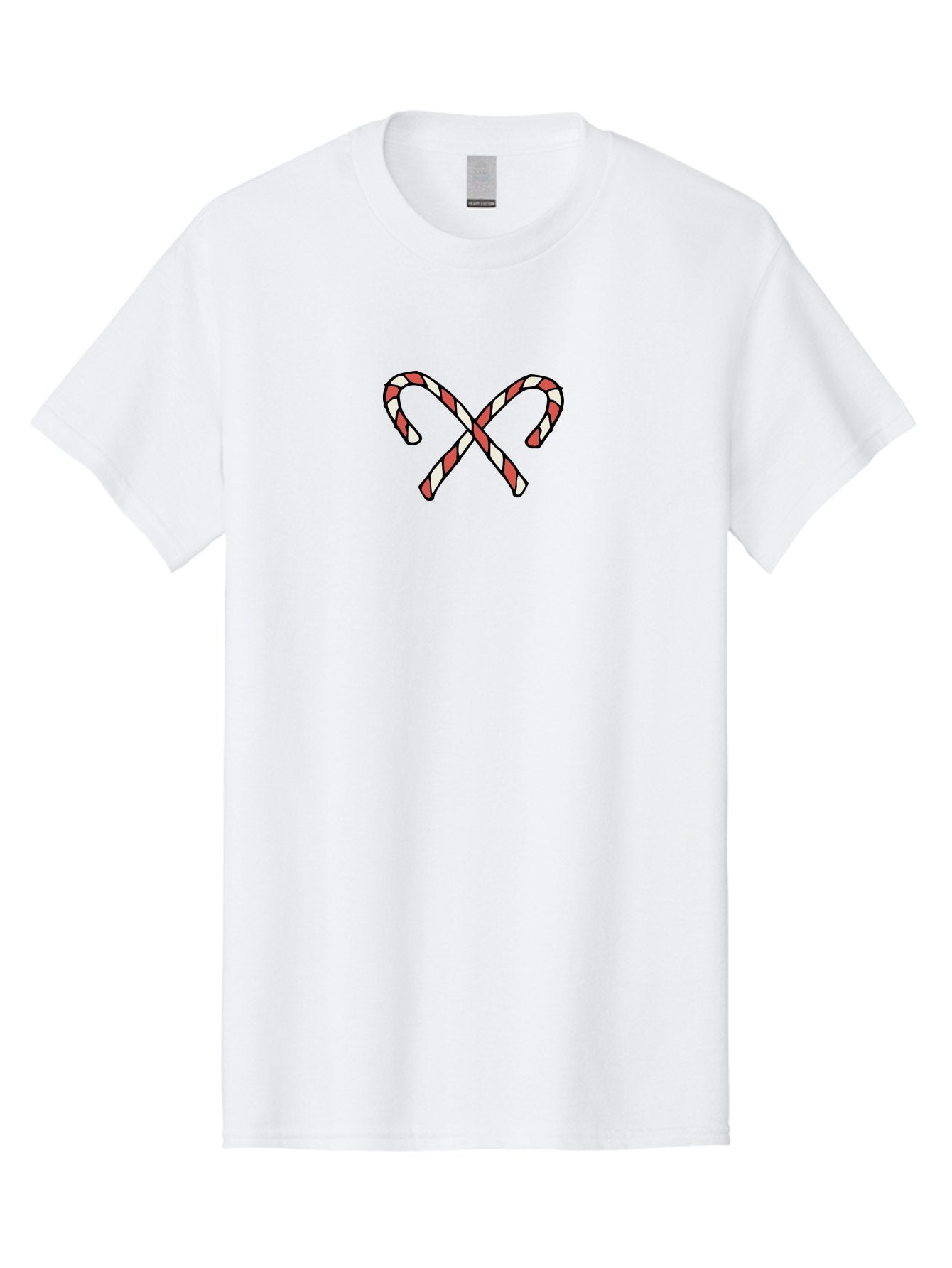 Candy-Canes-Xx Men'S Graphic Tee, 100% Cotton, Comfortable Casual Summer Wear, Machine Washable, Candy Canes, Holiday Treats, Festive Decorations, Christmas Sweets, Striped Candies, Sweet Treats, Holiday Cheer -  Aaa786 5