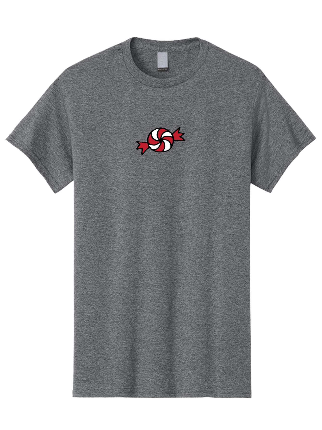 Candy Men'S Graphic Tee, 100% Cotton, Comfortable Casual Summer Wear, Machine Washable, Peppermint Candy, Red And White Swirl, Sweet Treat, Wrapped Candy, Festive Design, Cartoon Style, Holiday Candy -  Aaa787 9