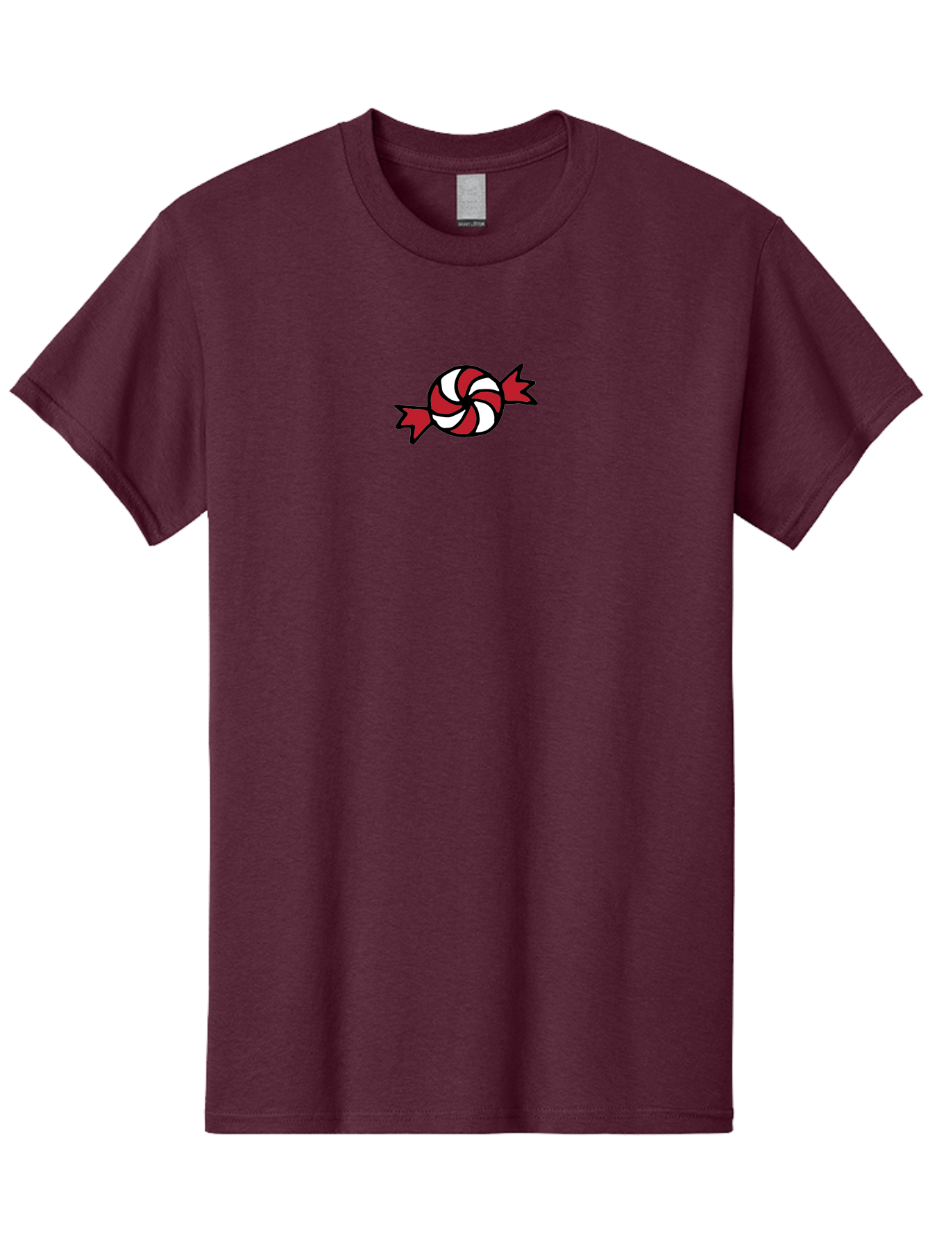 Candy Men'S Graphic Tee, 100% Cotton, Comfortable Casual Summer Wear, Machine Washable, Peppermint Candy, Red And White Swirl, Sweet Treat, Wrapped Candy, Festive Design, Cartoon Style, Holiday Candy -  Aaa787 13