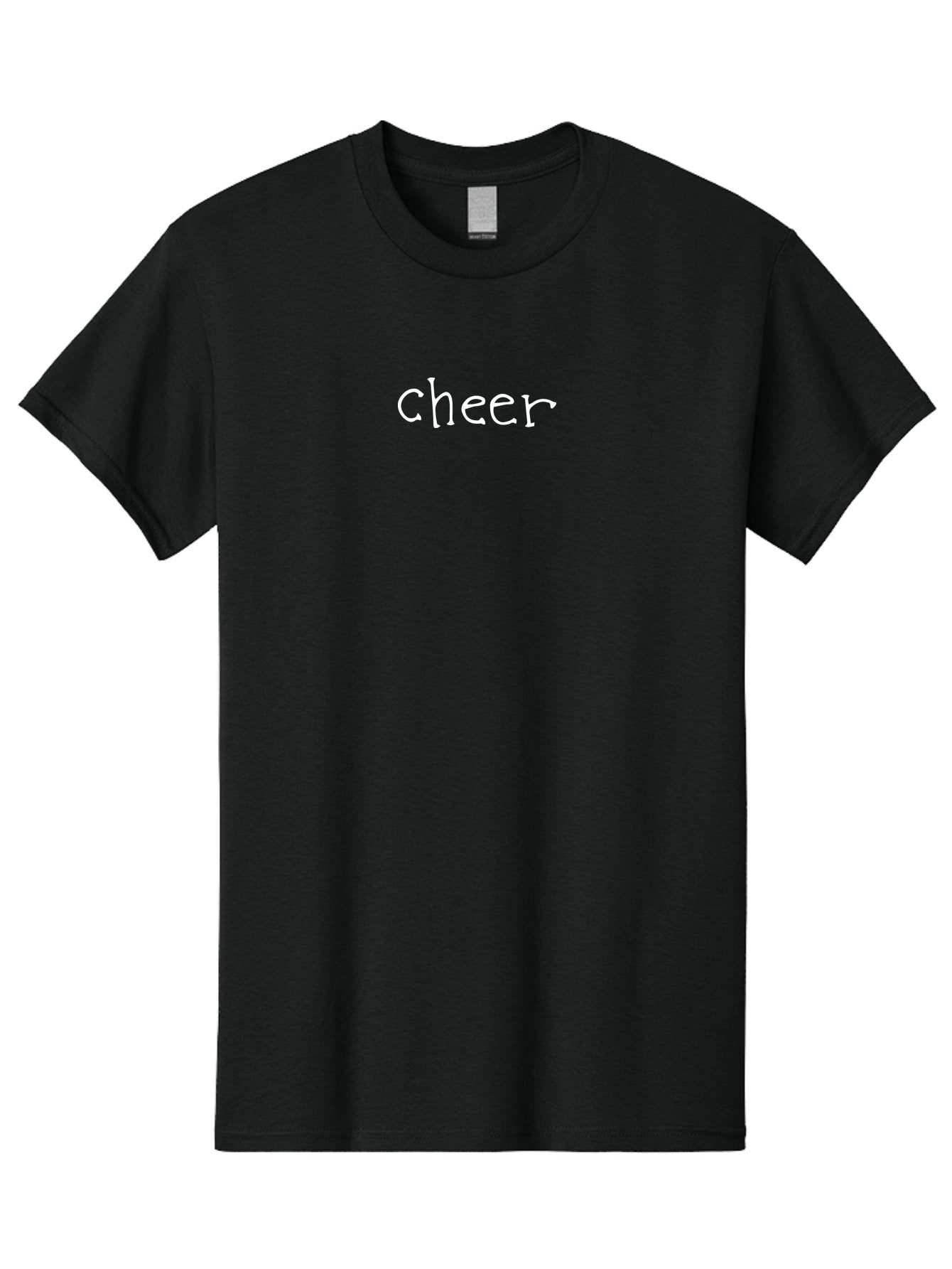 Cheer Men'S Graphic Tee, 100% Cotton, Comfortable Casual Summer Wear, Machine Washable, Positive Vibes, Motivation, Encouragement, Cheerful Atmosphere, Uplifting Message, Optimism, Happiness -  Aaa798 3