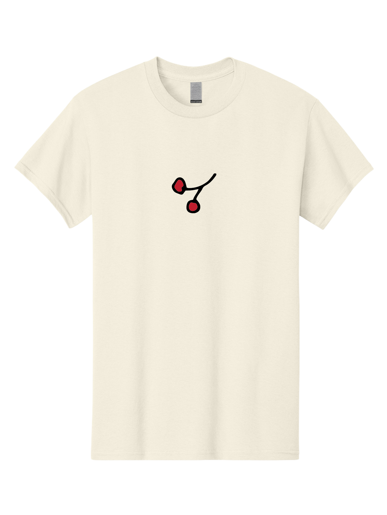 Cherries Men'S Graphic Tee, 100% Cotton, Comfortable Casual Summer Wear, Machine Washable, Pair Of Cherries, Red Fruit, Simple Drawing, Cartoon Style, Black Outline, Vibrant Red, Minimalist Art, Sweet Treats -  Aaa799 17