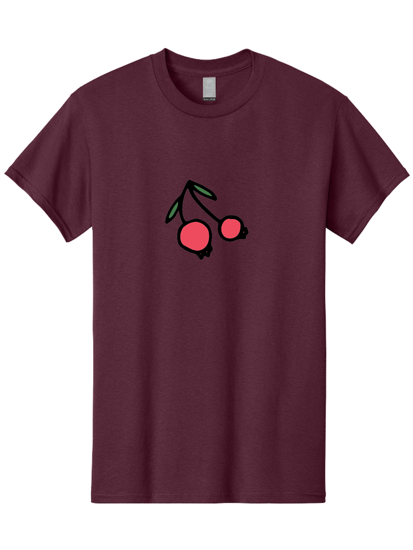 Cherry-Sunglasses Men'S Graphic Tee, 100% Cotton, Comfortable Casual Summer Wear, Machine Washable, Fun Sunglasses, Cherry Design, Playful Eyewear, Trendy Accessories, Stylish Shades, Cartoon Graphics, Retro Style, Fashion Statement -  Aaa800 13