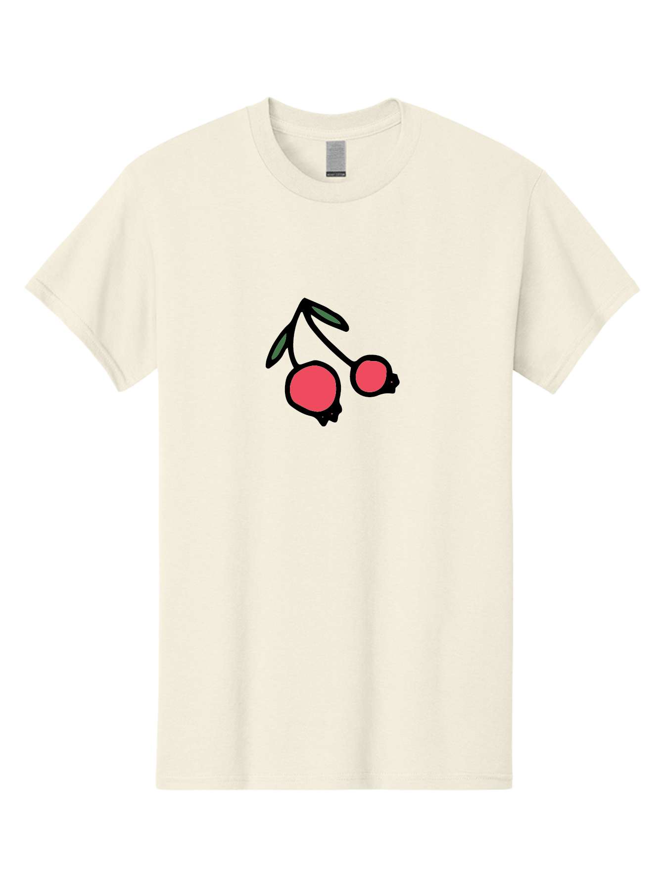 Cherry-Sunglasses Men'S Graphic Tee, 100% Cotton, Comfortable Casual Summer Wear, Machine Washable, Fun Sunglasses, Cherry Design, Playful Eyewear, Trendy Accessories, Stylish Shades, Cartoon Graphics, Retro Style, Fashion Statement -  Aaa800 17