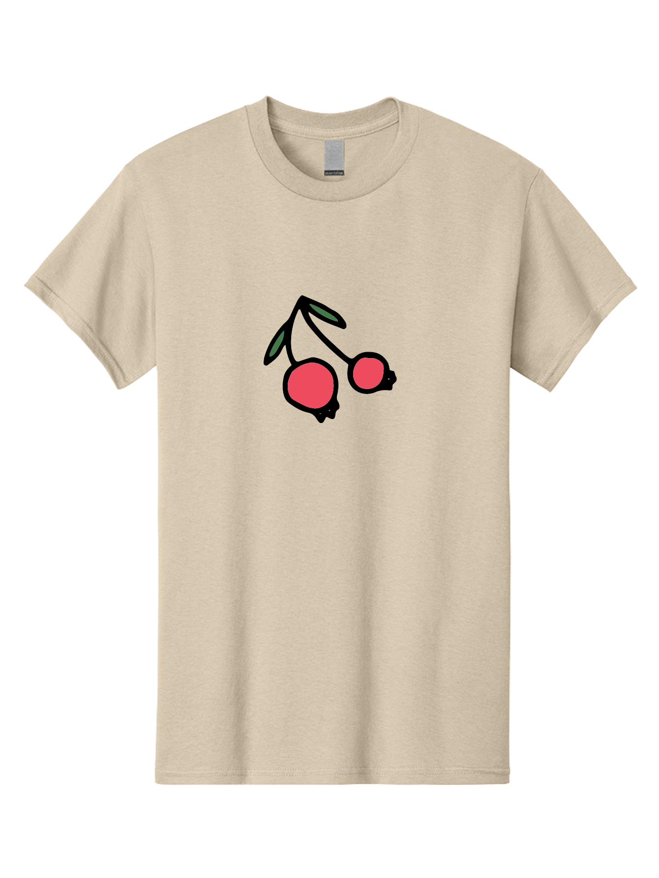 Cherry-Sunglasses Men'S Graphic Tee, 100% Cotton, Comfortable Casual Summer Wear, Machine Washable, Fun Sunglasses, Cherry Design, Playful Eyewear, Trendy Accessories, Stylish Shades, Cartoon Graphics, Retro Style, Fashion Statement -  Aaa800 27