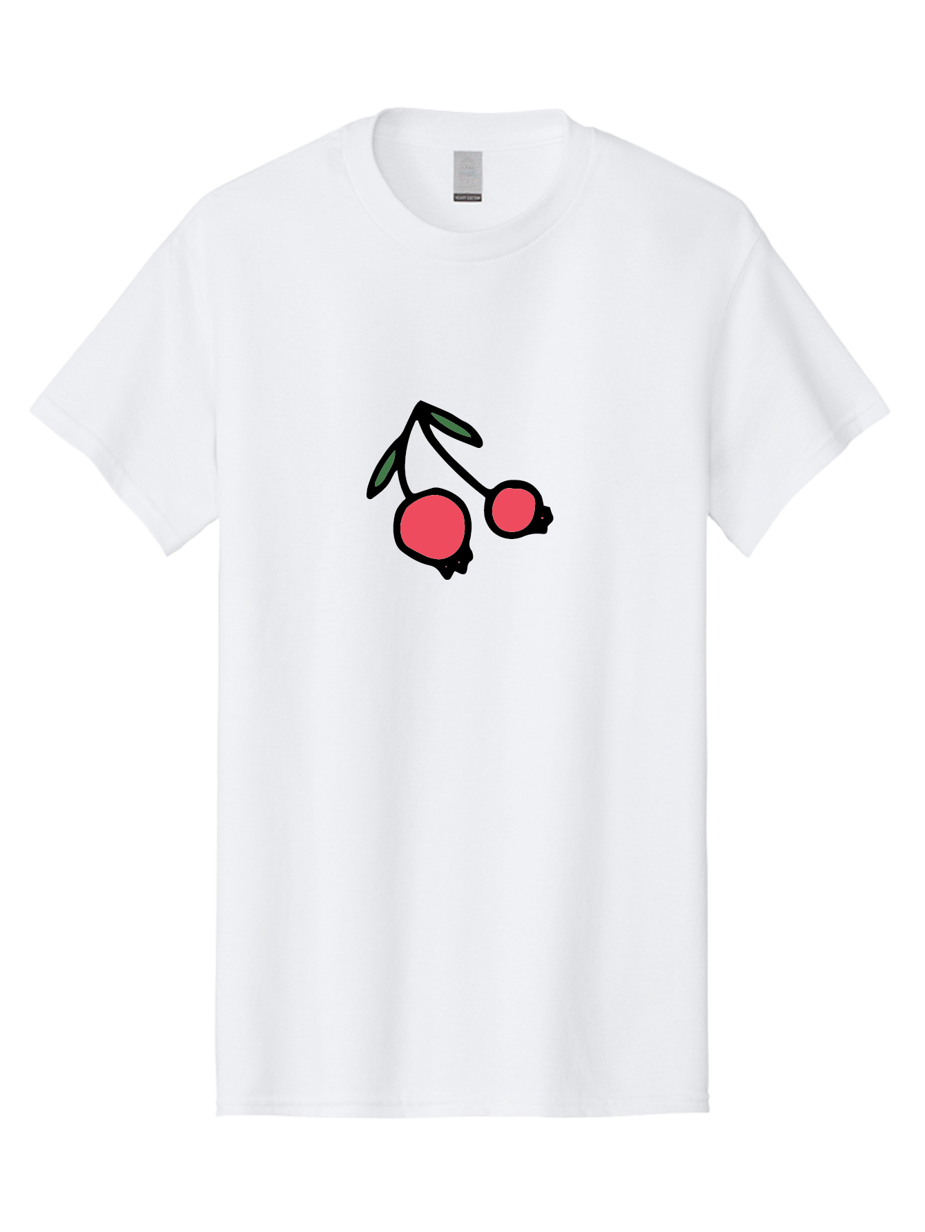 Cherry-Sunglasses Men'S Graphic Tee, 100% Cotton, Comfortable Casual Summer Wear, Machine Washable, Fun Sunglasses, Cherry Design, Playful Eyewear, Trendy Accessories, Stylish Shades, Cartoon Graphics, Retro Style, Fashion Statement -  Aaa800 29