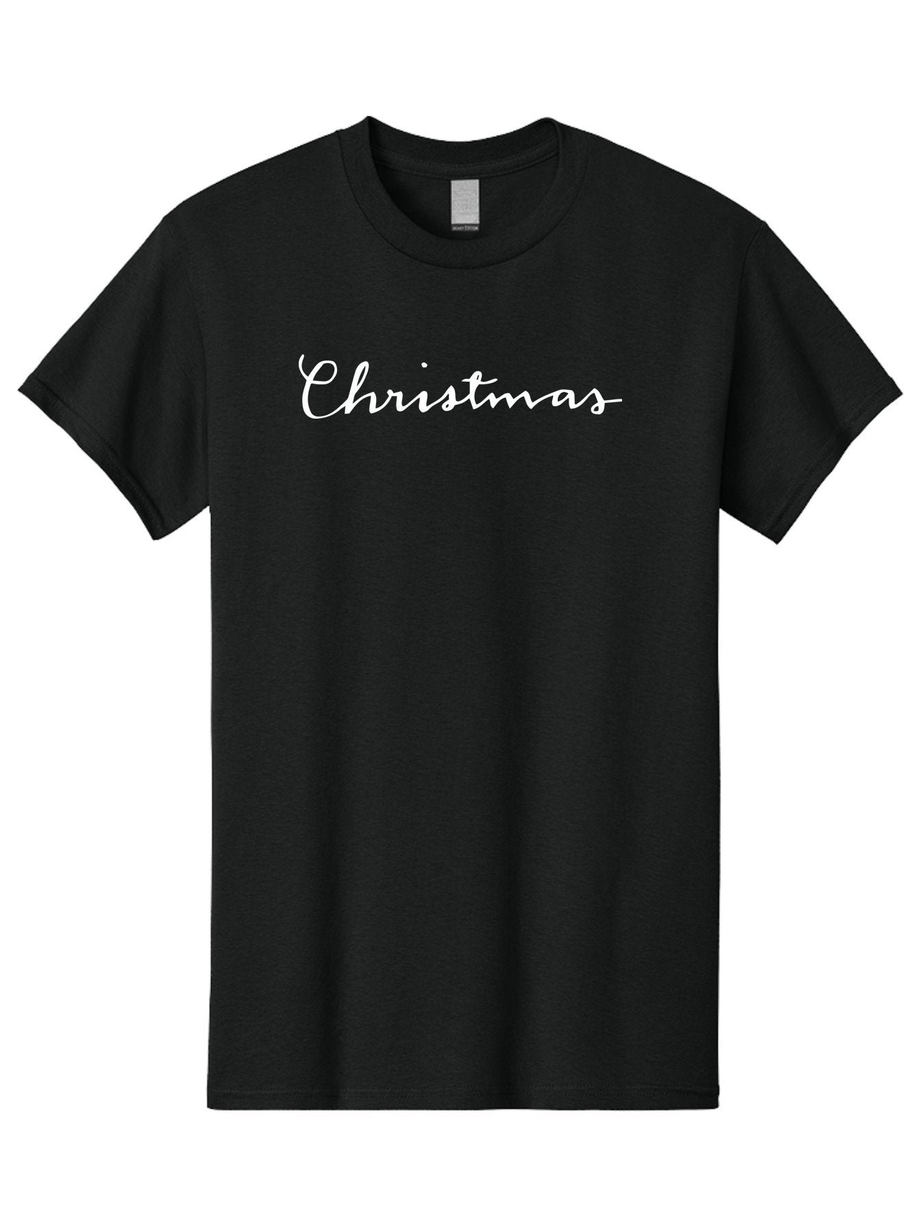 Christmas-1 Men'S Graphic Tee, 100% Cotton, Comfortable Casual Summer Wear, Machine Washable, Christmas, Holiday Season, Festive Atmosphere, Winter Wonderland, Holiday Cheer, Christmas Magic, White Cursive Text -  Aaa801 8