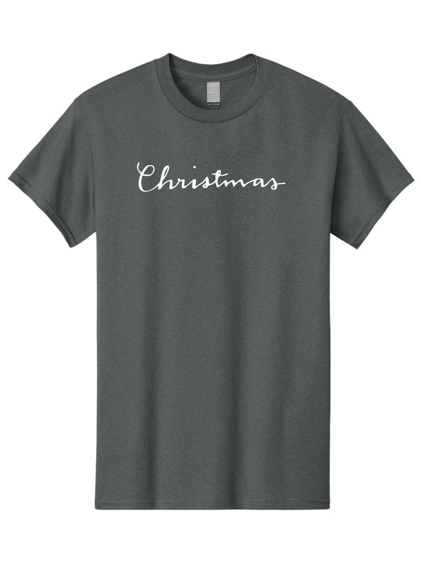 Christmas-1 Men'S Graphic Tee, 100% Cotton, Comfortable Casual Summer Wear, Machine Washable, Christmas, Holiday Season, Festive Atmosphere, Winter Wonderland, Holiday Cheer, Christmas Magic, White Cursive Text -  Aaa801 5