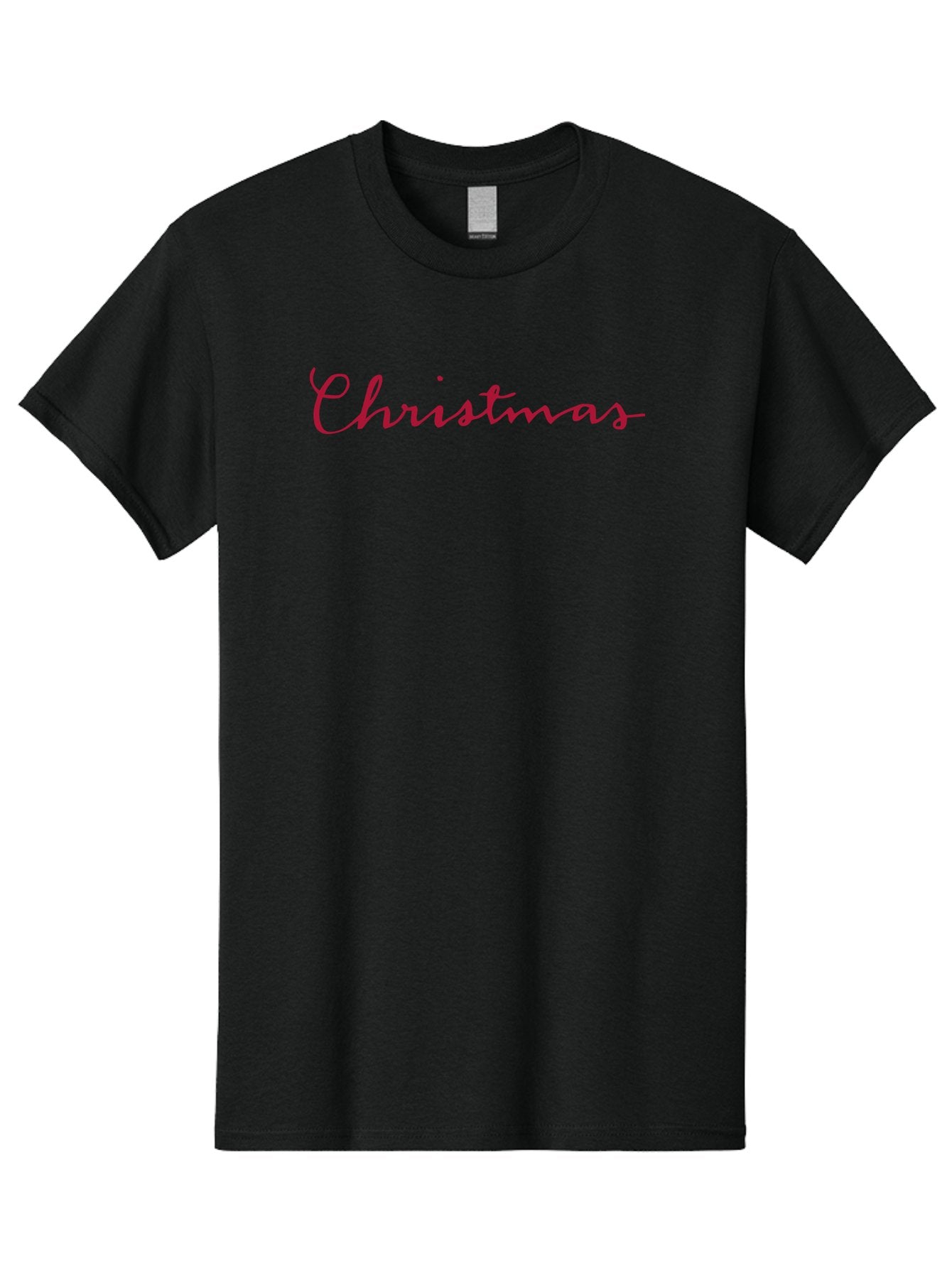 Christmas-2 Men'S Graphic Tee, 100% Cotton, Comfortable Casual Summer Wear, Machine Washable, Christmas Theme, Holiday Season, Festive Vibes, Red Cursive Text, Xmas Greeting, Winter Celebration, Holiday Cheer -  Aaa802 9