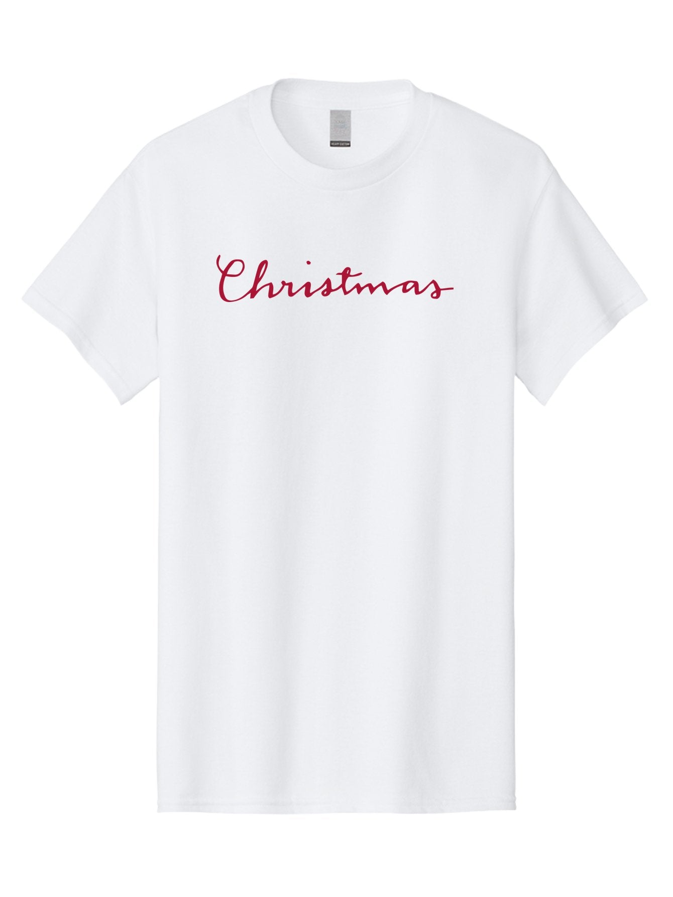 Christmas-2 Men'S Graphic Tee, 100% Cotton, Comfortable Casual Summer Wear, Machine Washable, Christmas Theme, Holiday Season, Festive Vibes, Red Cursive Text, Xmas Greeting, Winter Celebration, Holiday Cheer -  Aaa802 10