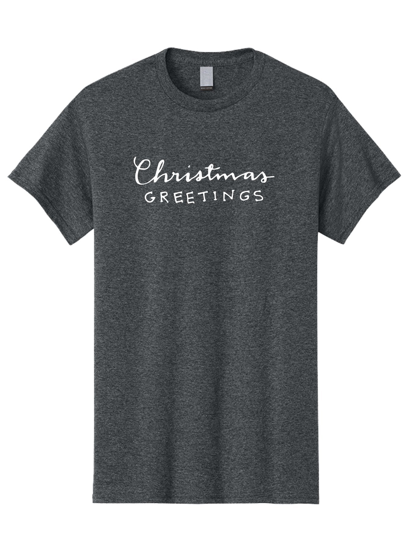Christmas-Greetings Men'S Graphic Tee, 100% Cotton, Comfortable Casual Summer Wear, Machine Washable, Christmas Greetings, Festive Wishes, Holiday Season, Christmas Message, White Text, Christmas Card -  Aaa806 6