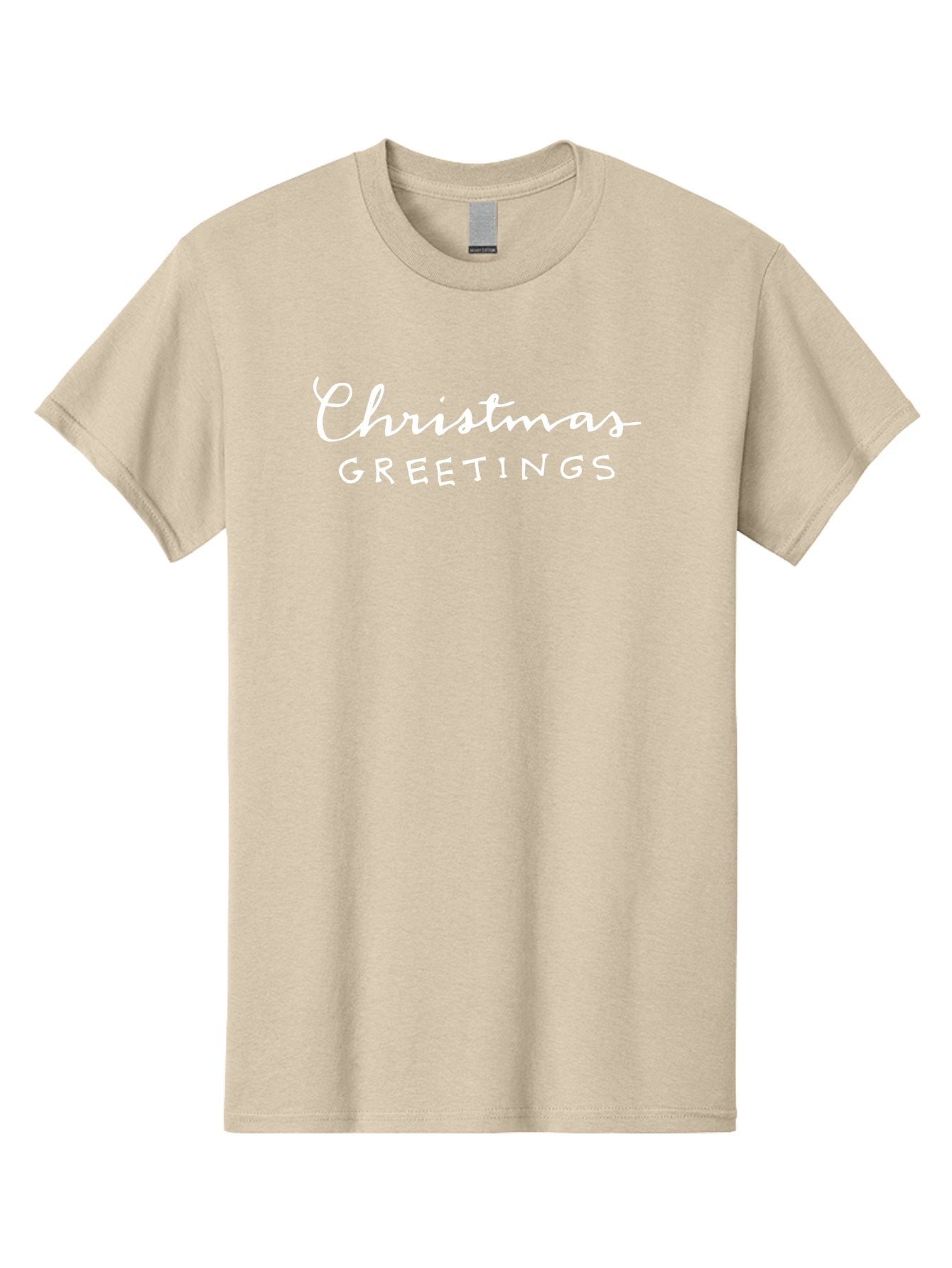 Christmas-Greetings Men'S Graphic Tee, 100% Cotton, Comfortable Casual Summer Wear, Machine Washable, Christmas Greetings, Festive Wishes, Holiday Season, Christmas Message, White Text, Christmas Card -  Aaa806 7