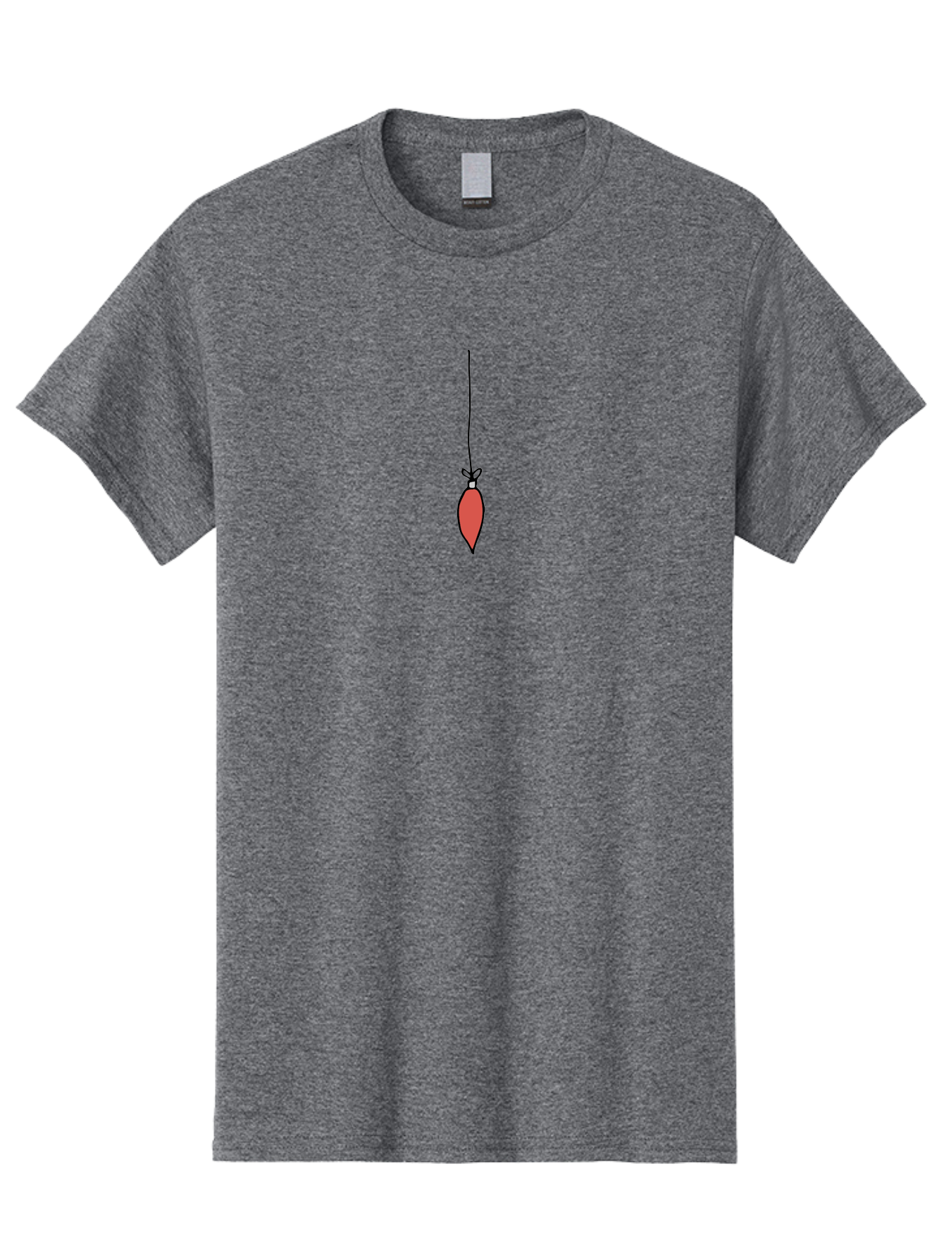 Christmas-Ornament-3 Men'S Graphic Tee, 100% Cotton, Comfortable Casual Summer Wear, Machine Washable, Red Christmas Ornament, Festive Decoration, Holiday Decor, Bauble Hanging, Christmas Tree Ornament, Seasonal Symbol -  Aaa811 5