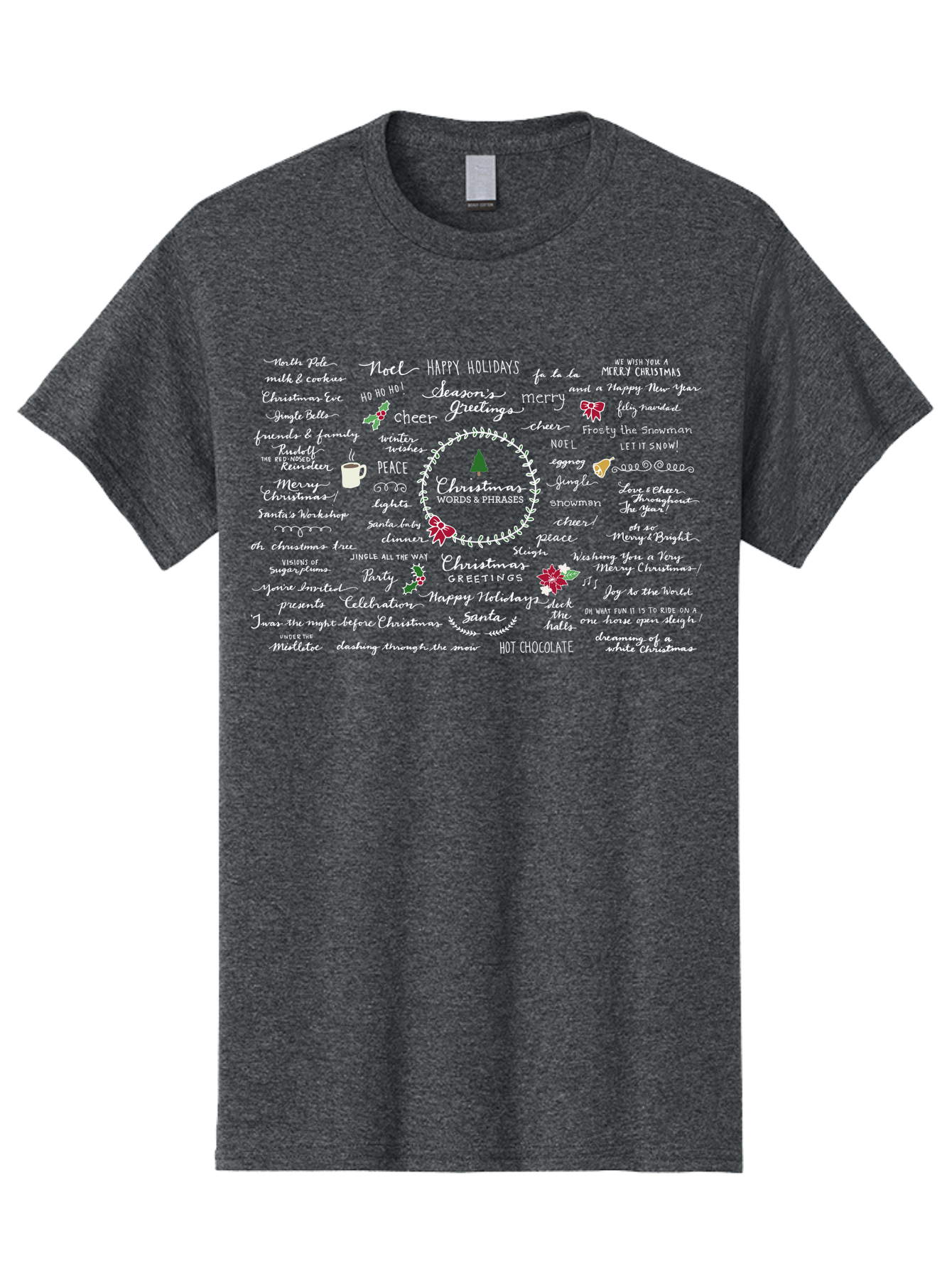 Christmas-Wishes-Blessings Men'S Graphic Tee, 100% Cotton, Comfortable Casual Summer Wear, Machine Washable, Christmas Wishes, Holiday Cheer, Joyful Greetings, Festive Atmosphere, Happy Holidays, Christmas Tree, Celebration, Peace, -  Aaa827 23