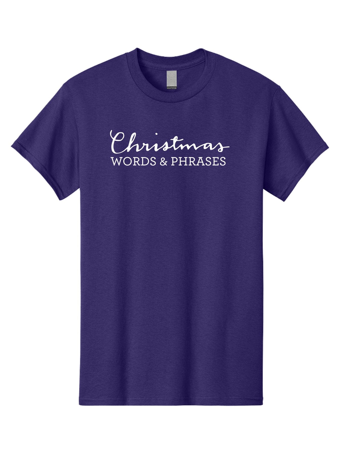 Christmas-Words-Phrases Men'S Graphic Tee, 100% Cotton, Comfortable Casual Summer Wear, Machine Washable, Christmas Words, Holiday Phrases, Festive Language, Christmas Vocabulary, Winter Phrases, Seasonal Expressions, Christmas Terminology -  Aaa830 3