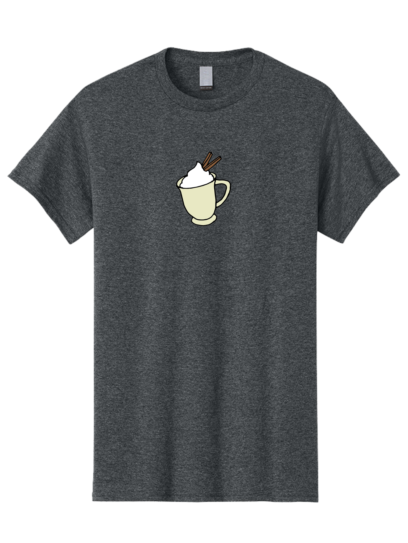 Cinnamon-Cappuccino Men'S Graphic Tee, 100% Cotton, Comfortable Casual Summer Wear, Machine Washable, Hot Chocolate, Whipped Cream, Cinnamon Sticks, Warm Beverage, Coffee Drink, Sweet Treat, Comforting Drink, Creamy Texture -  Aaa833 7