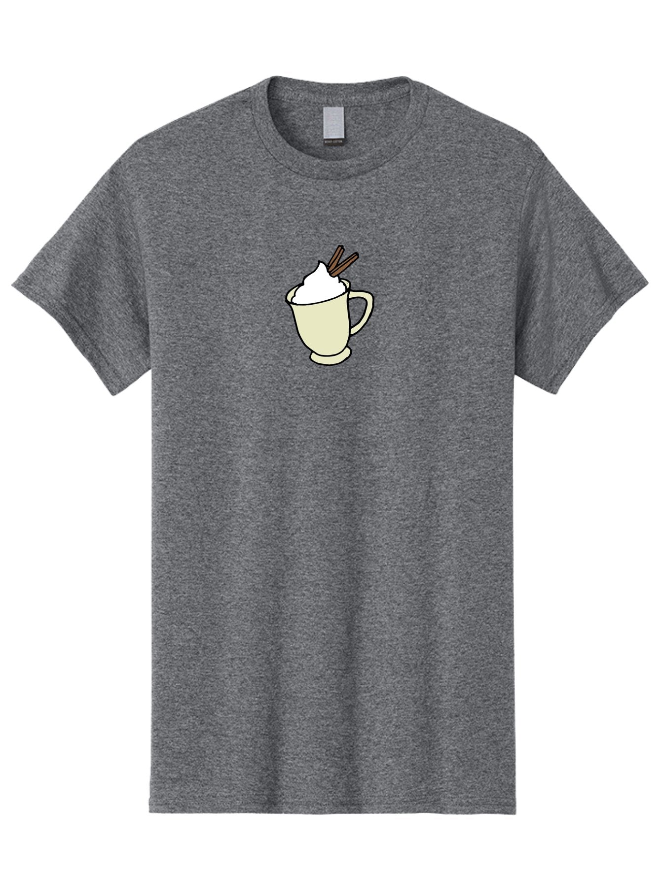 Cinnamon-Cappuccino Men'S Graphic Tee, 100% Cotton, Comfortable Casual Summer Wear, Machine Washable, Hot Chocolate, Whipped Cream, Cinnamon Sticks, Warm Beverage, Coffee Drink, Sweet Treat, Comforting Drink, Creamy Texture -  Aaa833 4