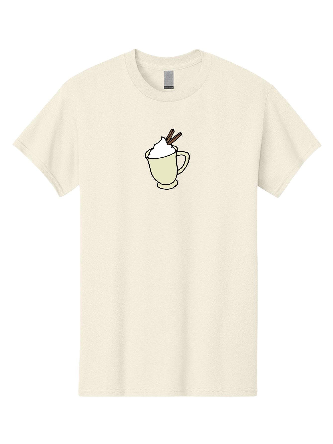 Cinnamon-Cappuccino Men'S Graphic Tee, 100% Cotton, Comfortable Casual Summer Wear, Machine Washable, Hot Chocolate, Whipped Cream, Cinnamon Sticks, Warm Beverage, Coffee Drink, Sweet Treat, Comforting Drink, Creamy Texture -  Aaa833 13